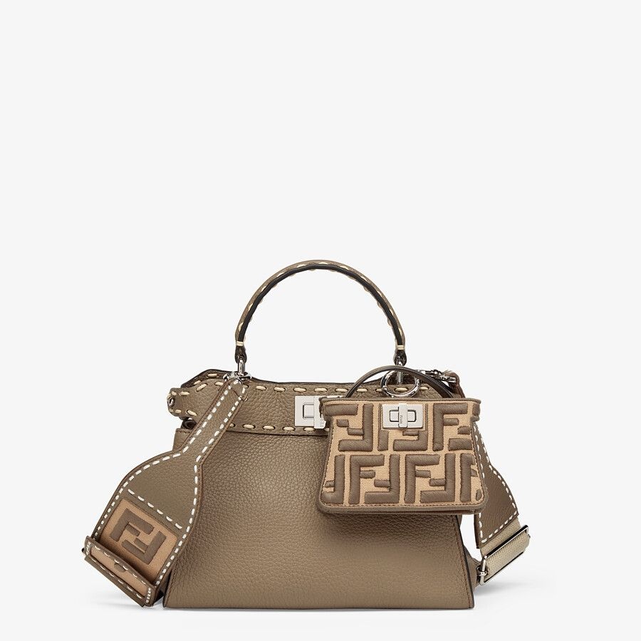 Gray FF canvas charm - 4