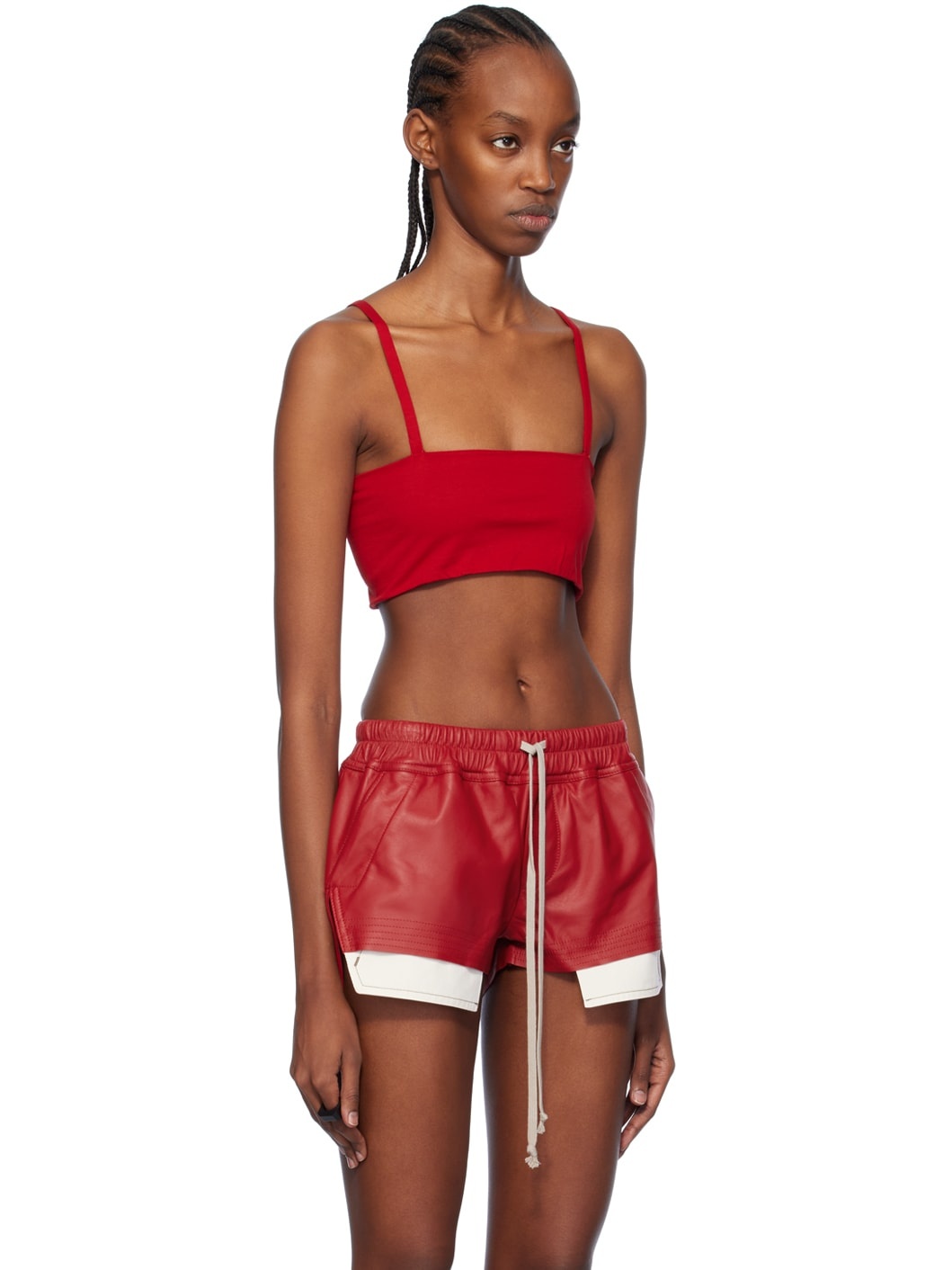 Red Bandeau Tank Top - 2