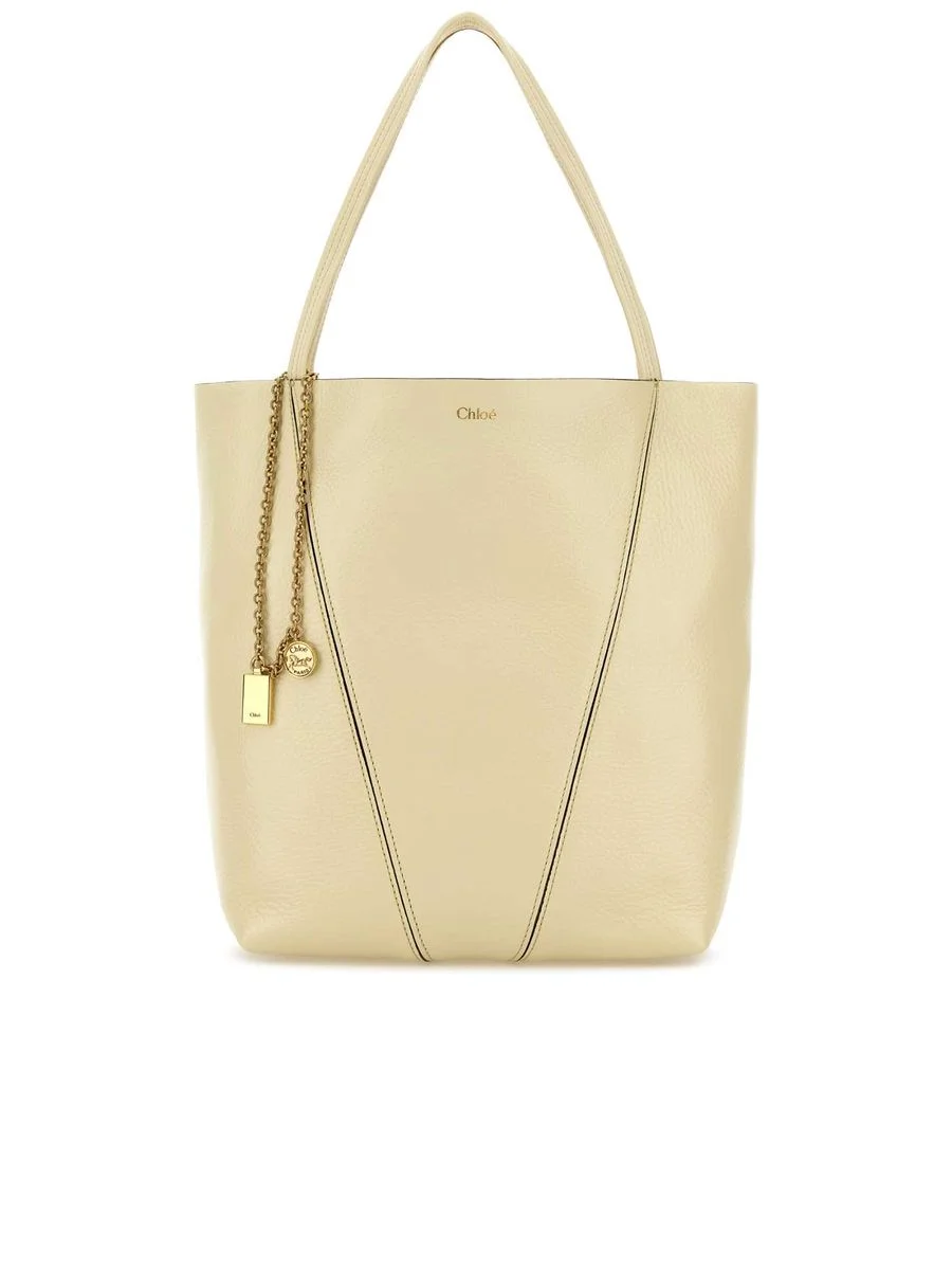 Chloé Spin Tote Bag in Grained Leather - 1