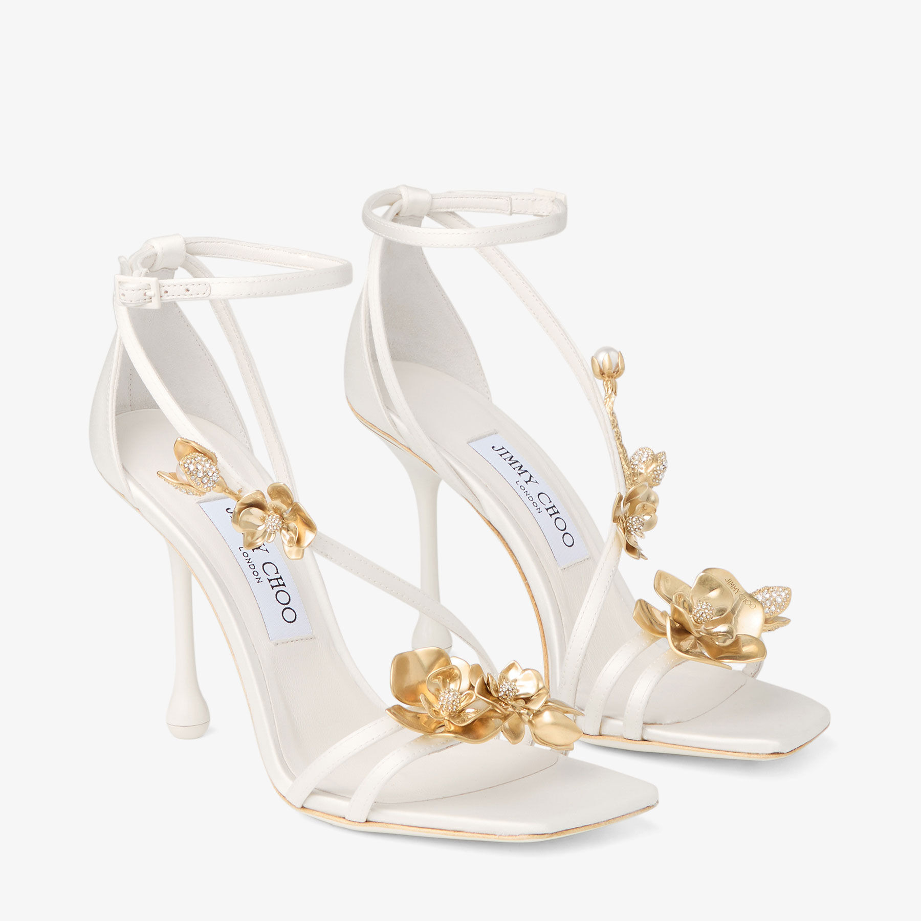 Zea 95
Ivory Satin Flower Sandals - 3