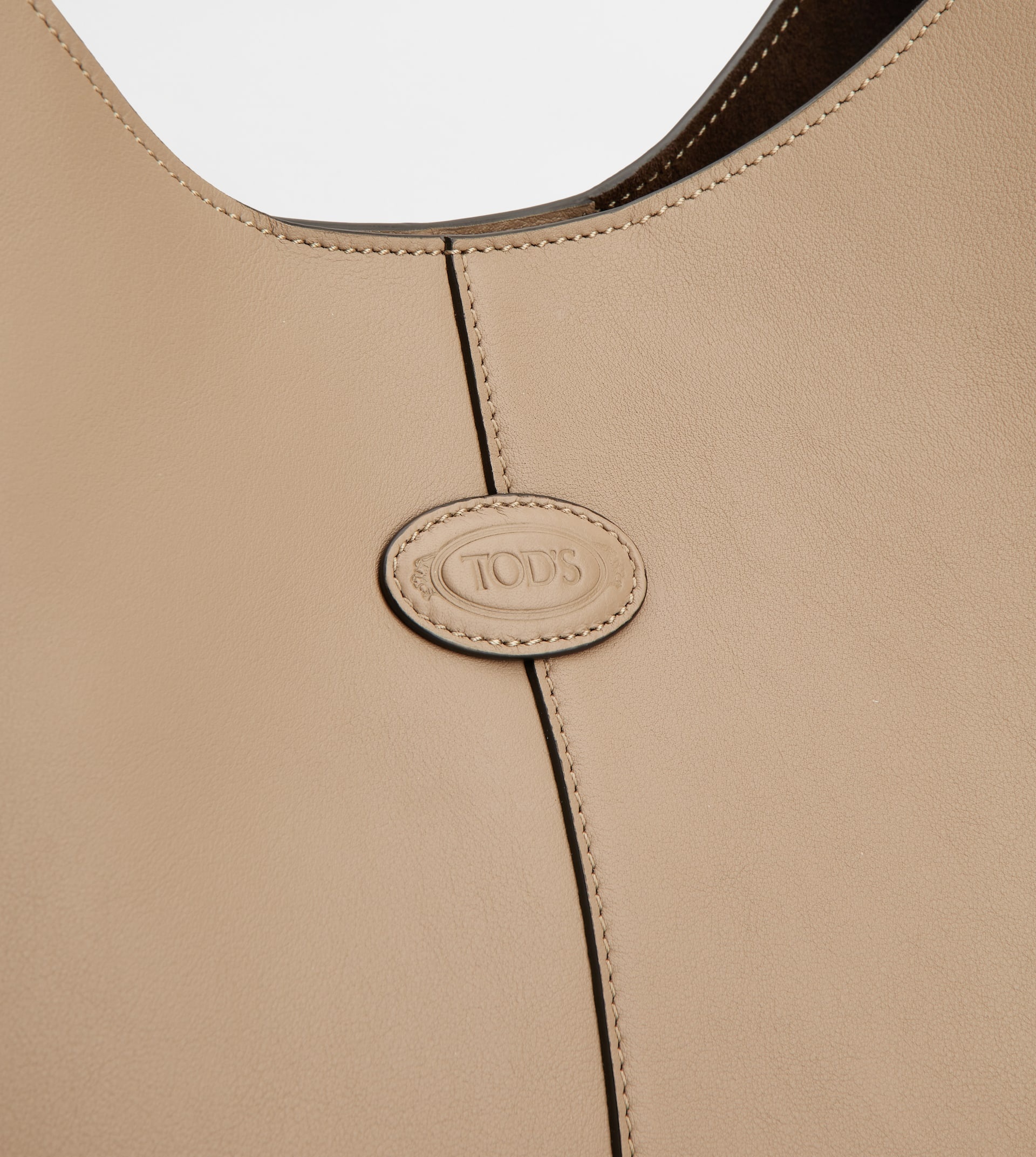 TOD'S DI BAG HOBO IN LEATHER SMALL - BEIGE - 5