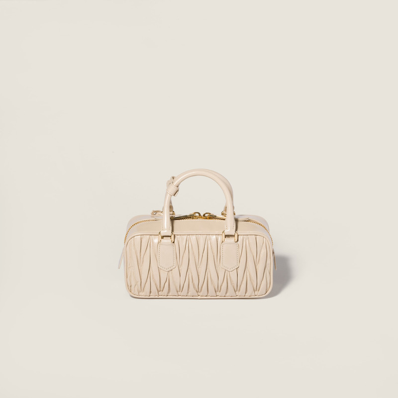 Arcadie shiny matelassé leather bag 3