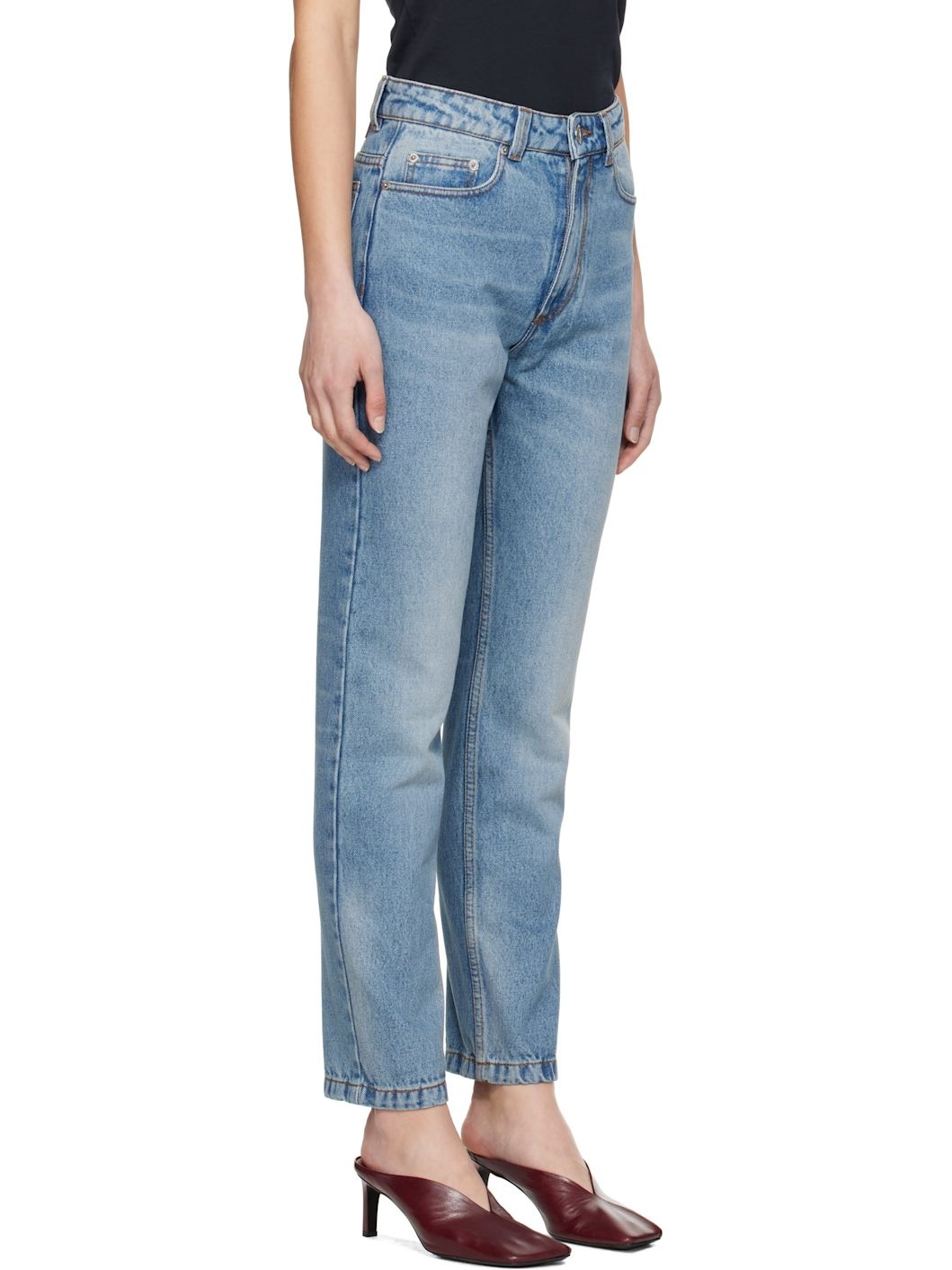 Blue Cotton Classic Fit Jeans - 2