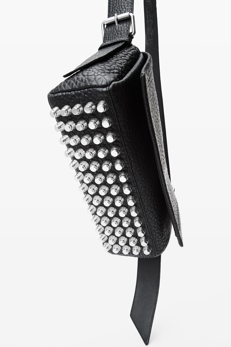 Ricco Medium Flap Bag in Lambskin Leather 4