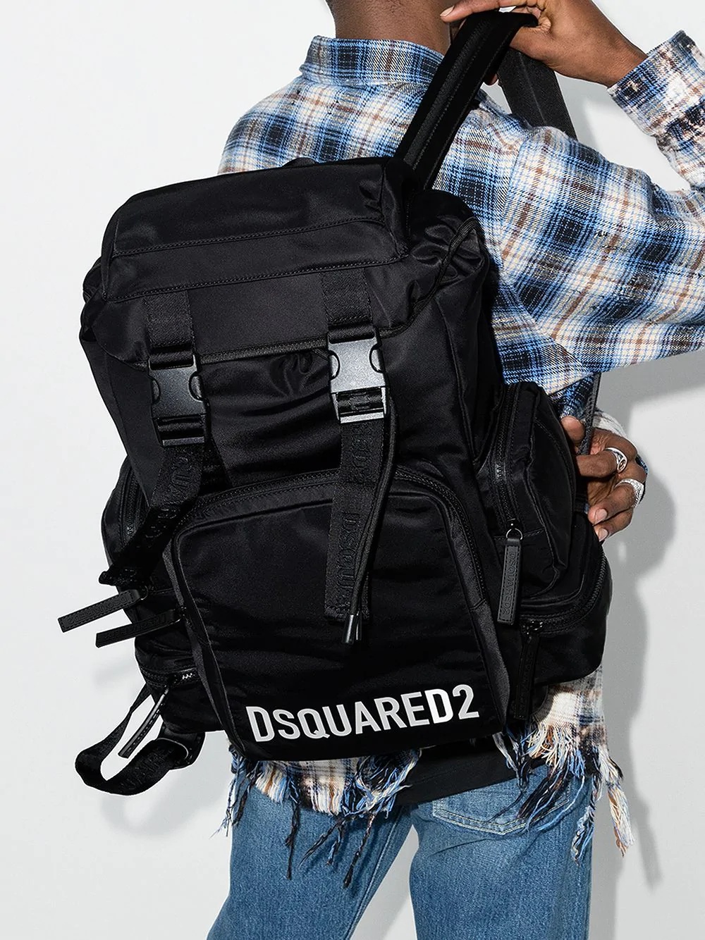 large logo-print backpack - 2