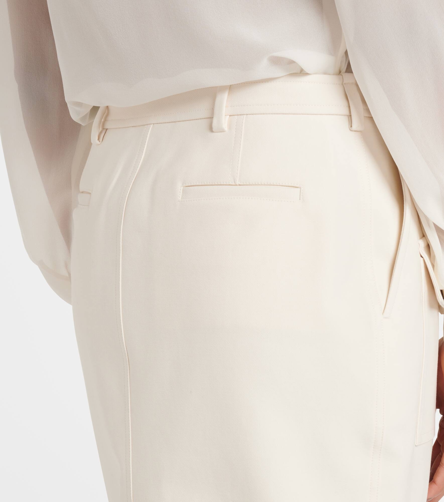 Cotton-blend midi skirt - 5