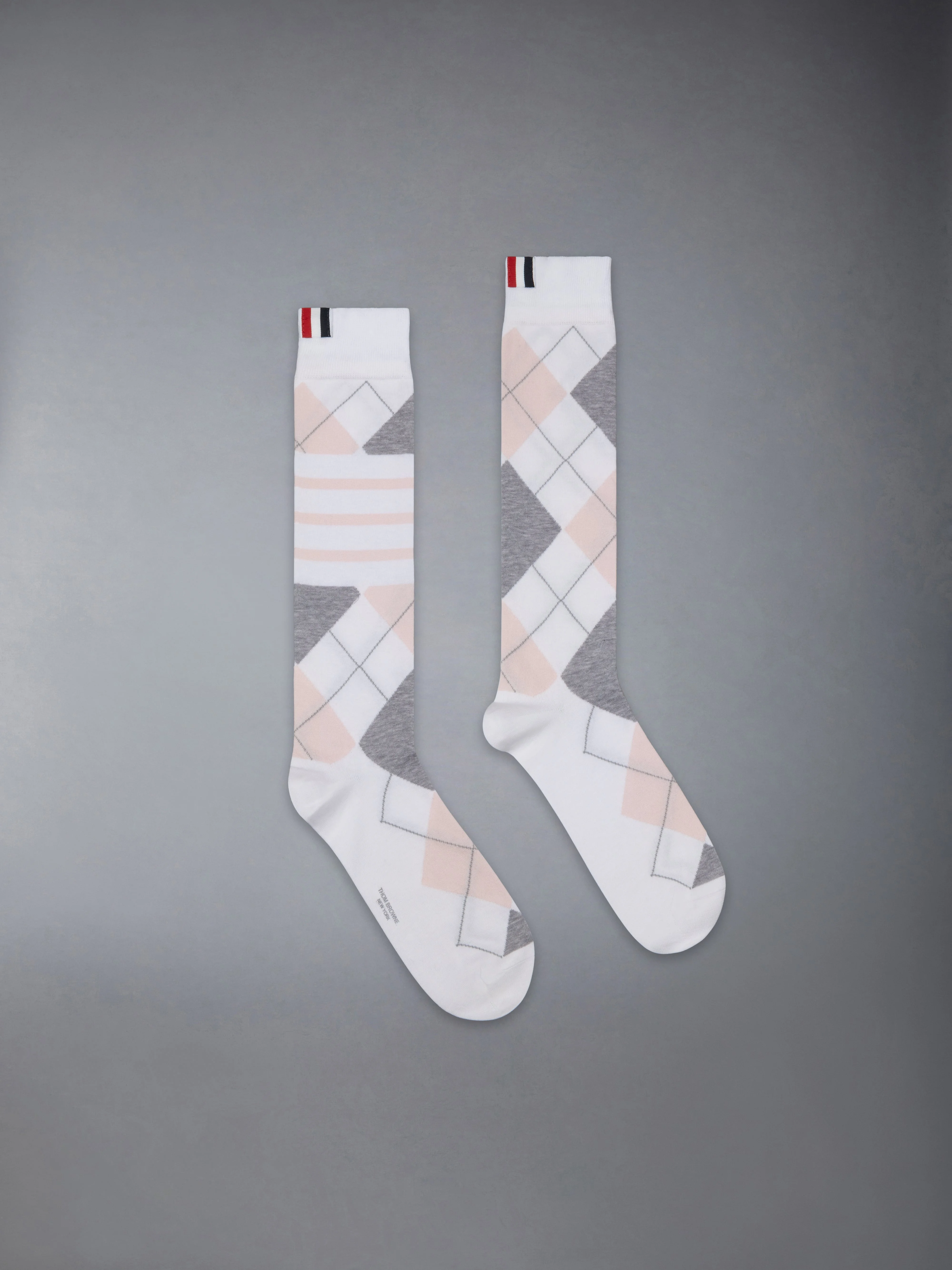 ARGYLE 4-BAR MID CALF SOCKS - 1