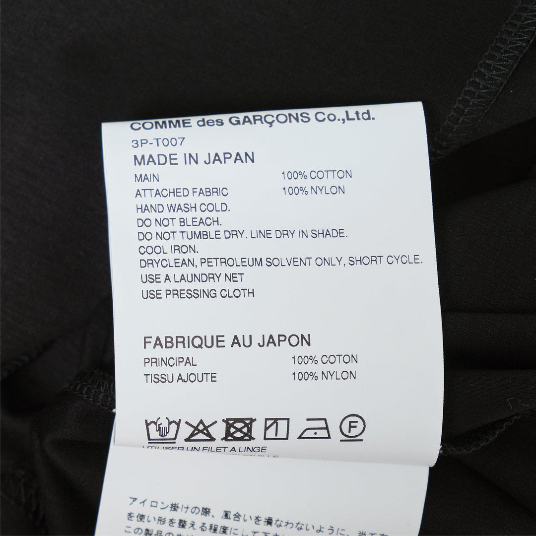 Cotton Ponte X Nylon Tulle Tee - 3