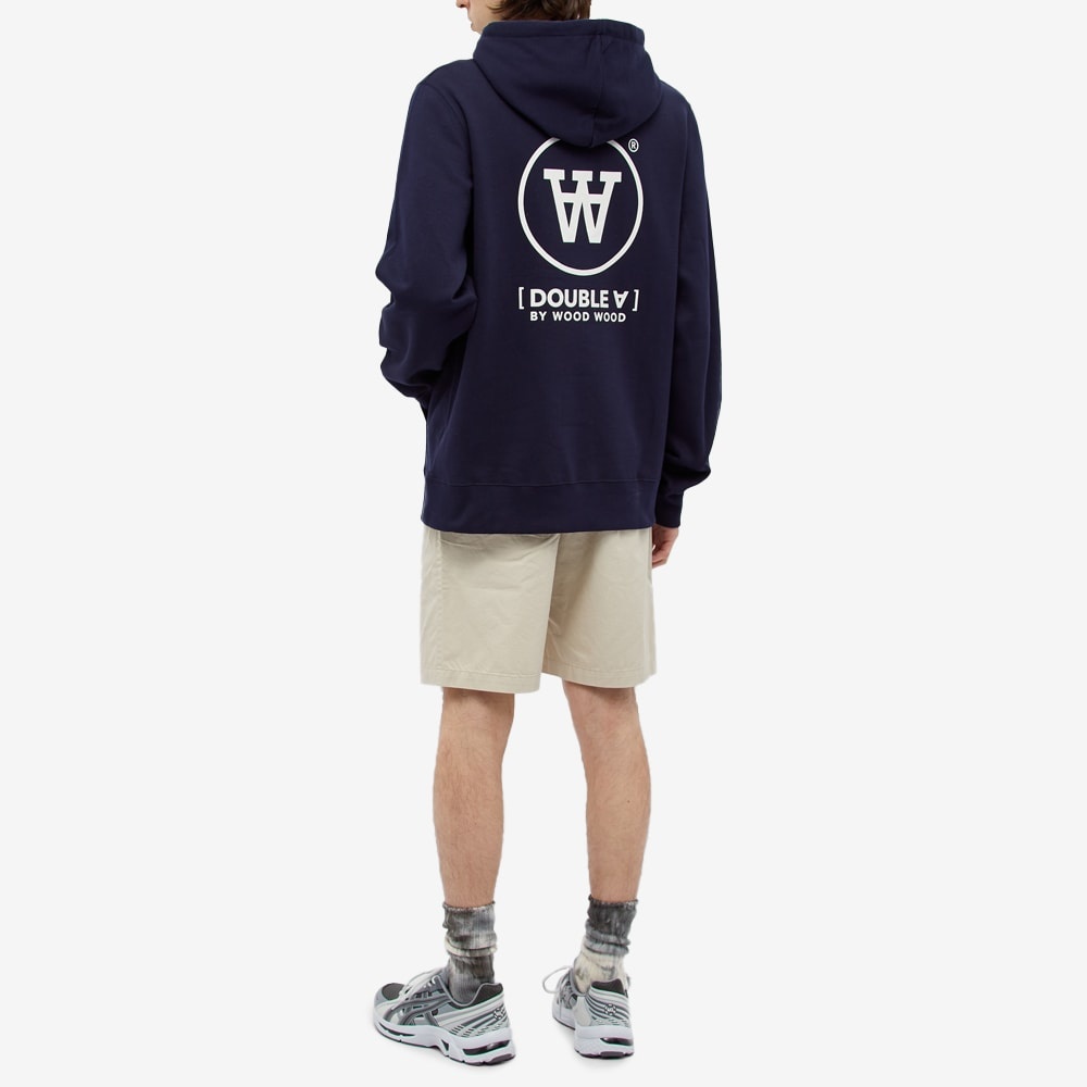 Wood Wood Aa Ian Logo Popover Hoody - 6