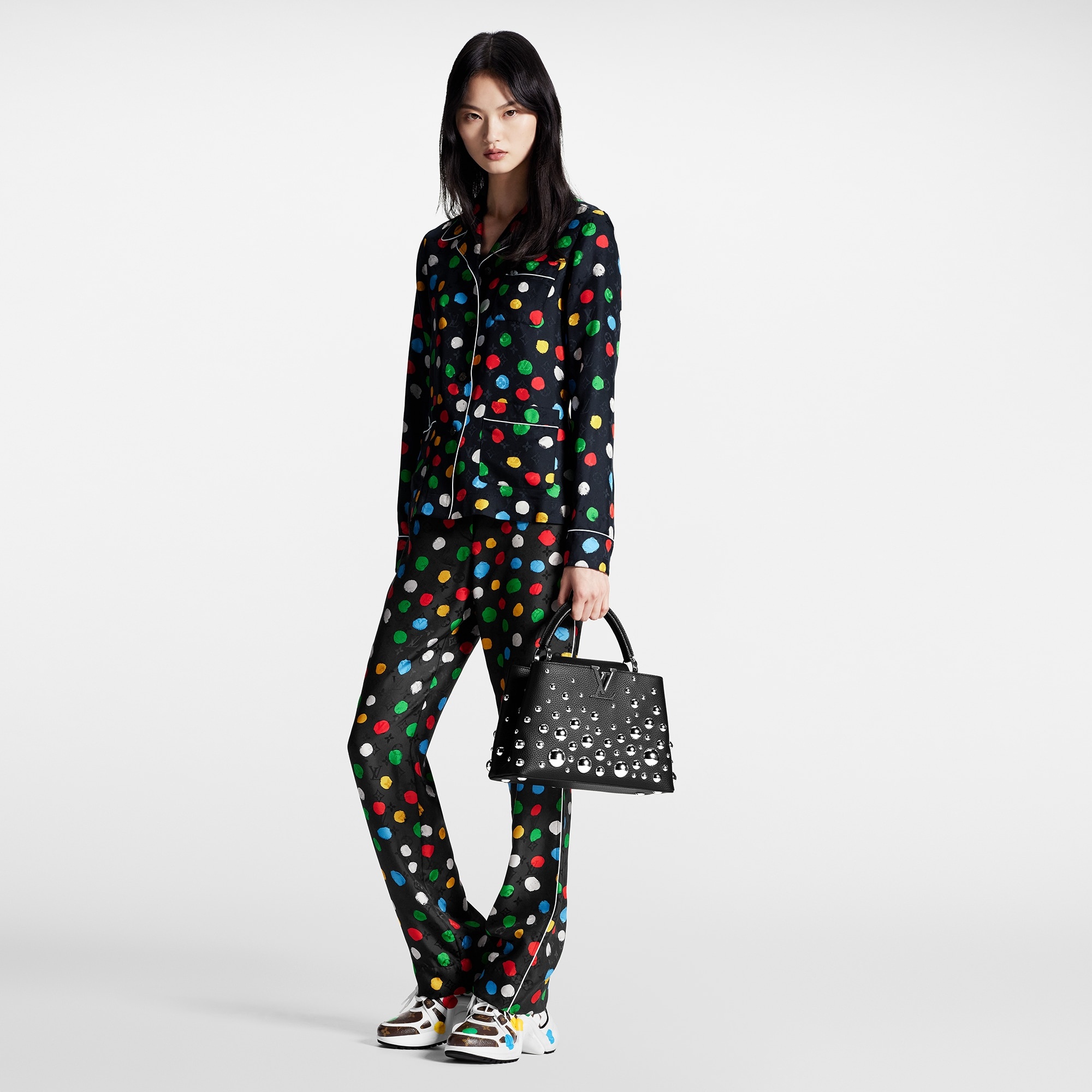LV x YK Painted Dots Pajama Shirt - 2