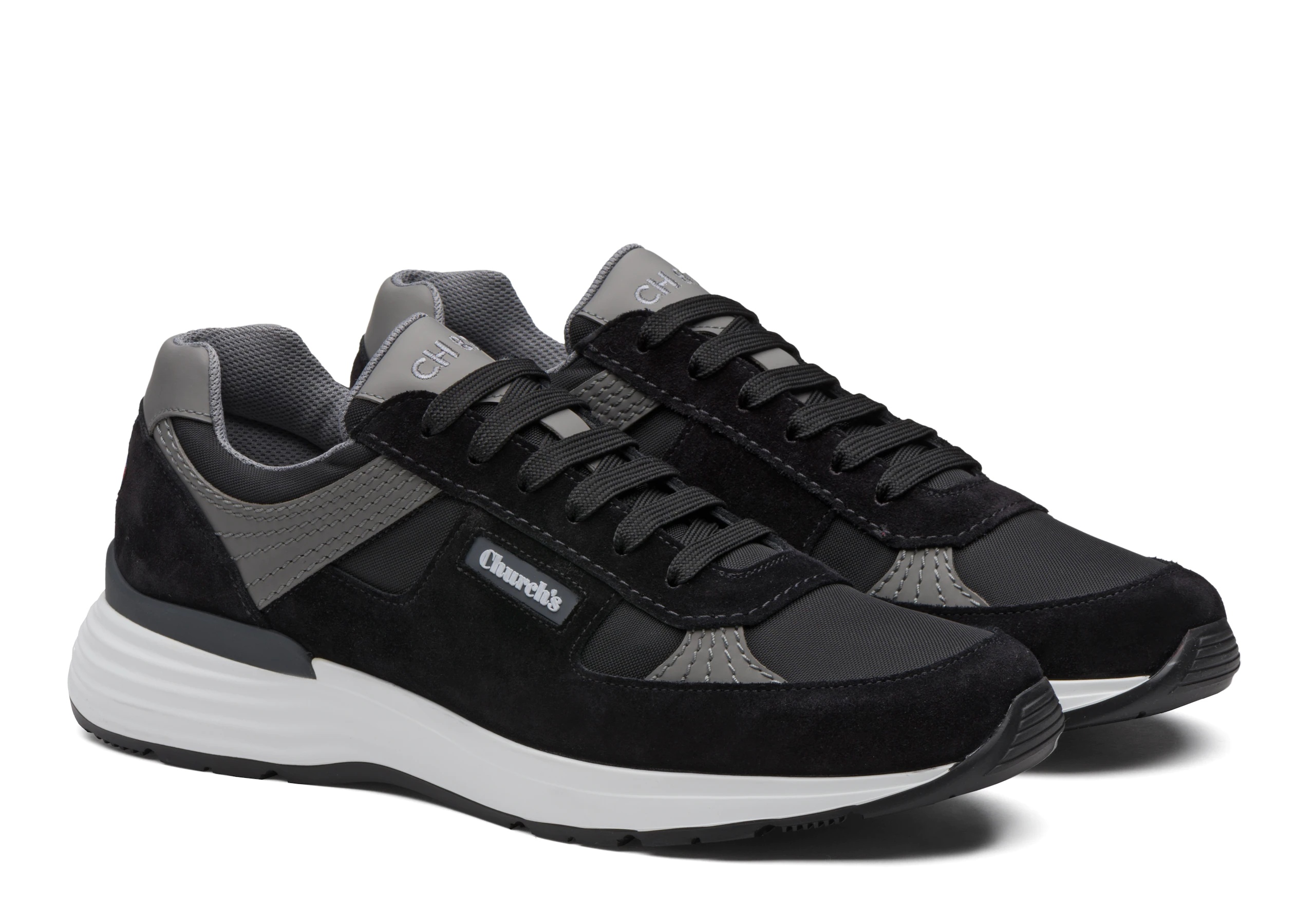 Ch873
Suede Tech Retro Sneaker Black - 2