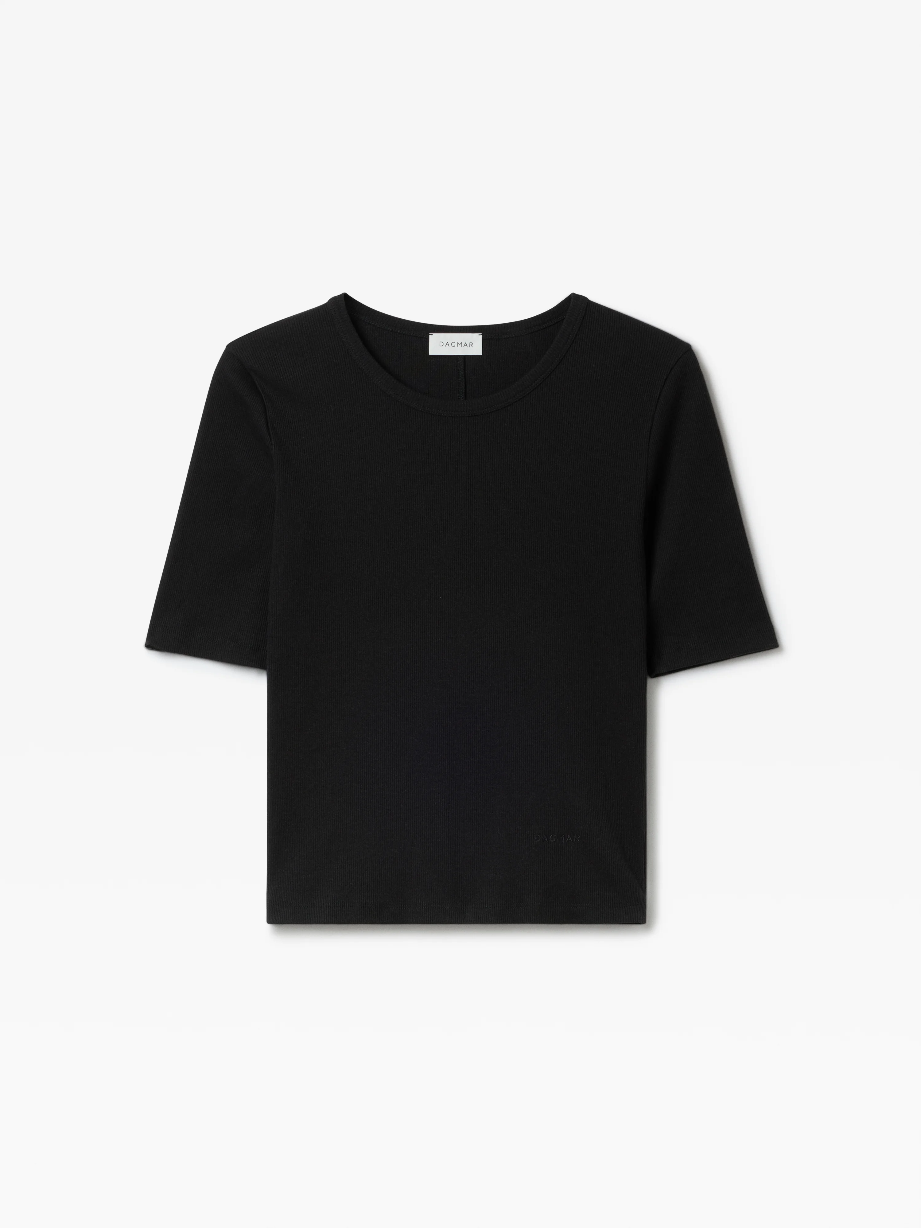 Fitted Rib T-shirt - 1