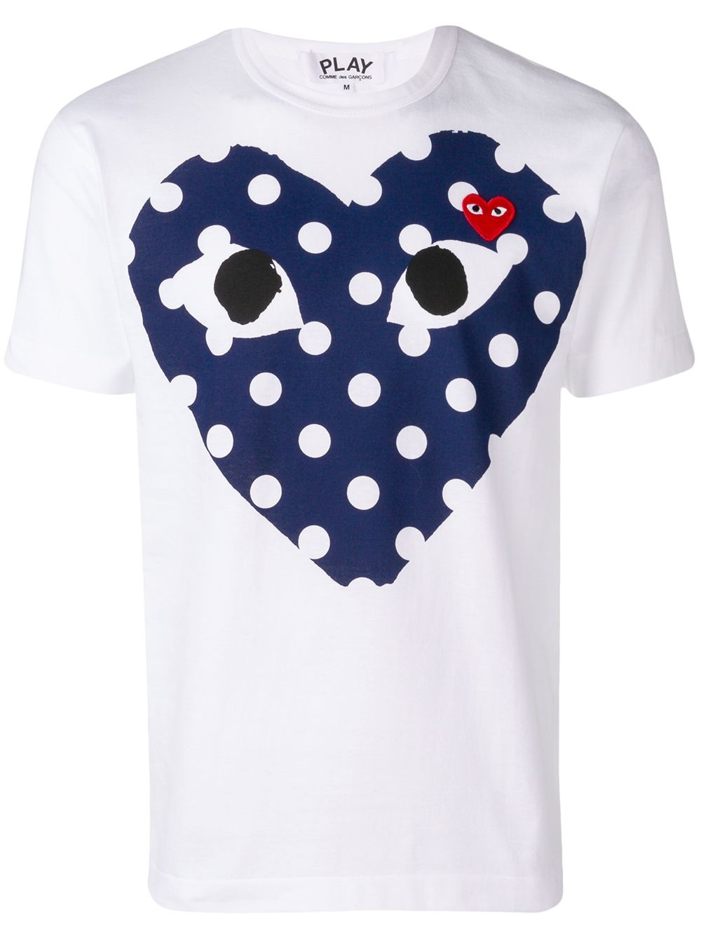 heart print T-shirt - 1