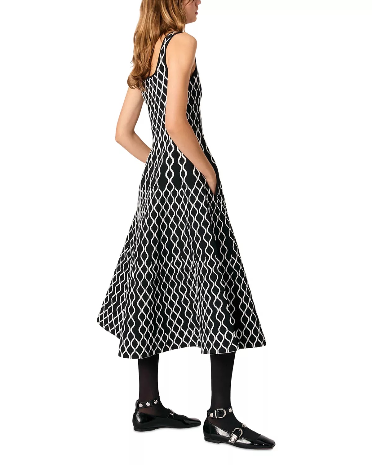 Jacquard Knit Midi Dress - 4