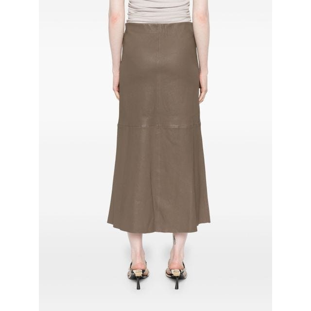 Simoas leather maxi skirt - 4