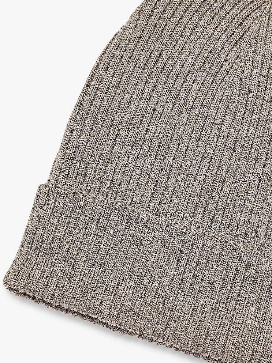Ribbed folded-brim wool beanie - 2
