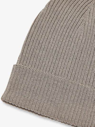 Rick Owens Ribbed folded-brim wool beanie outlook