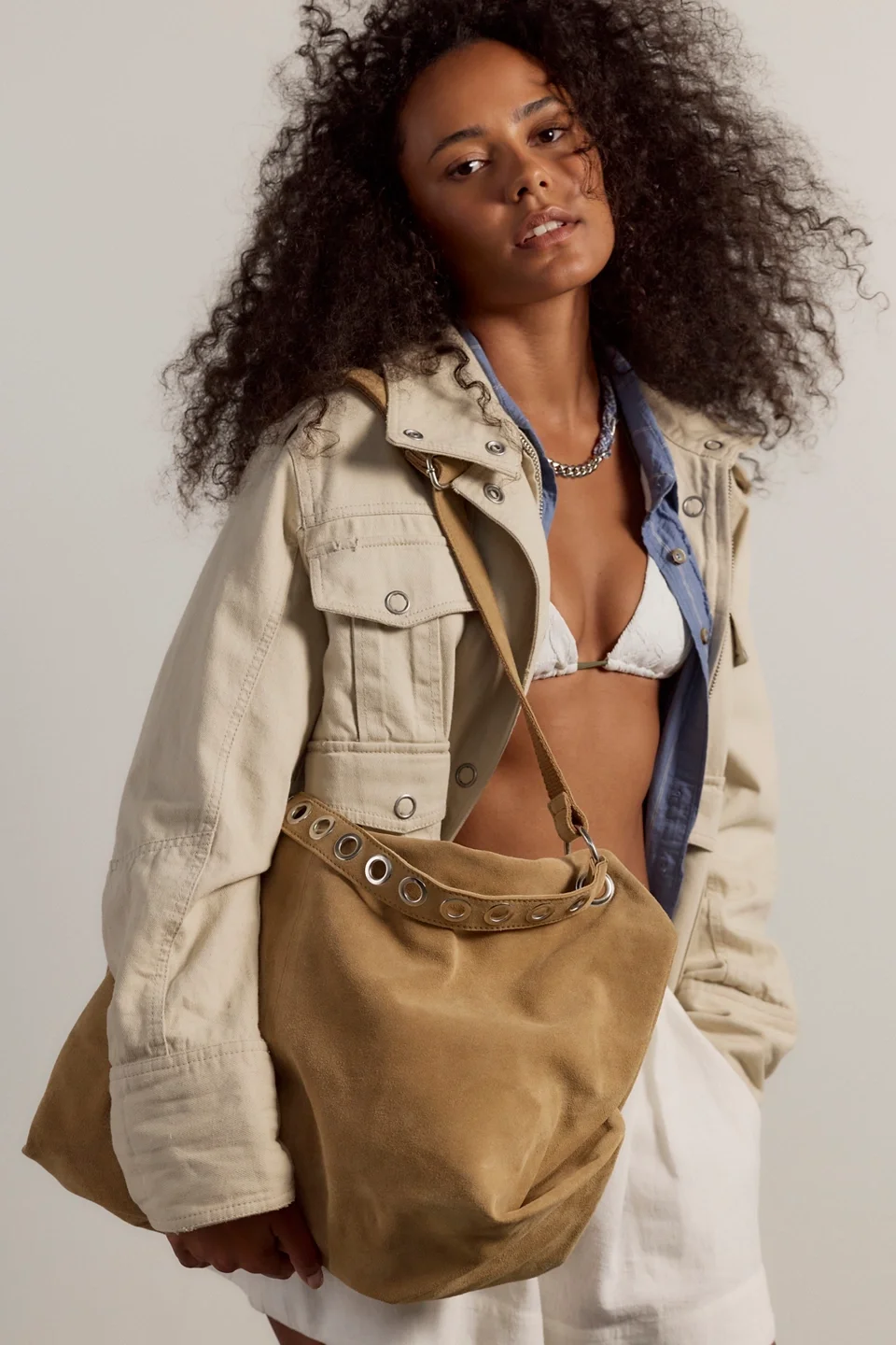 Tori Suede Tote - 1