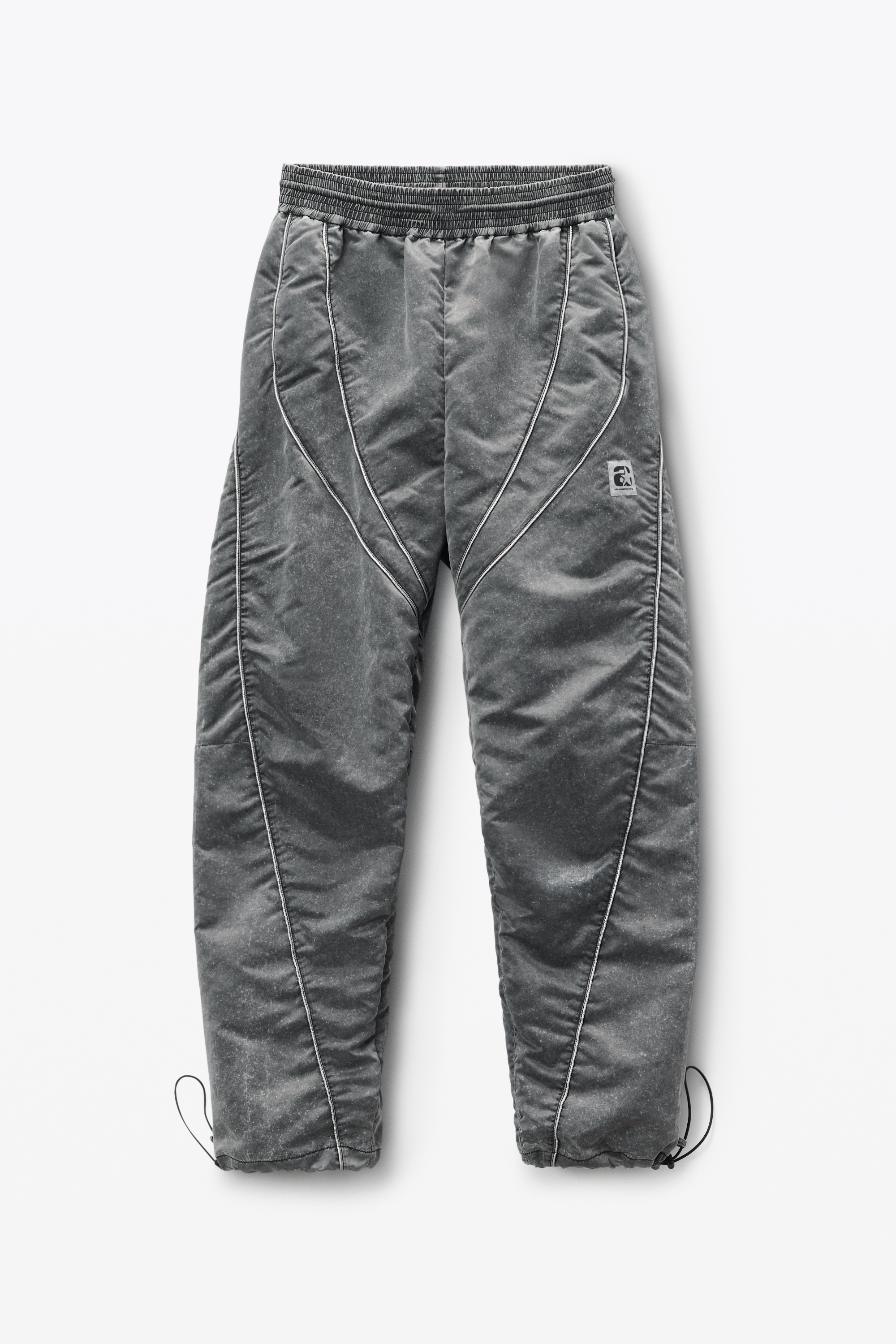 relaxed fit jogger pant with piped seams - 1