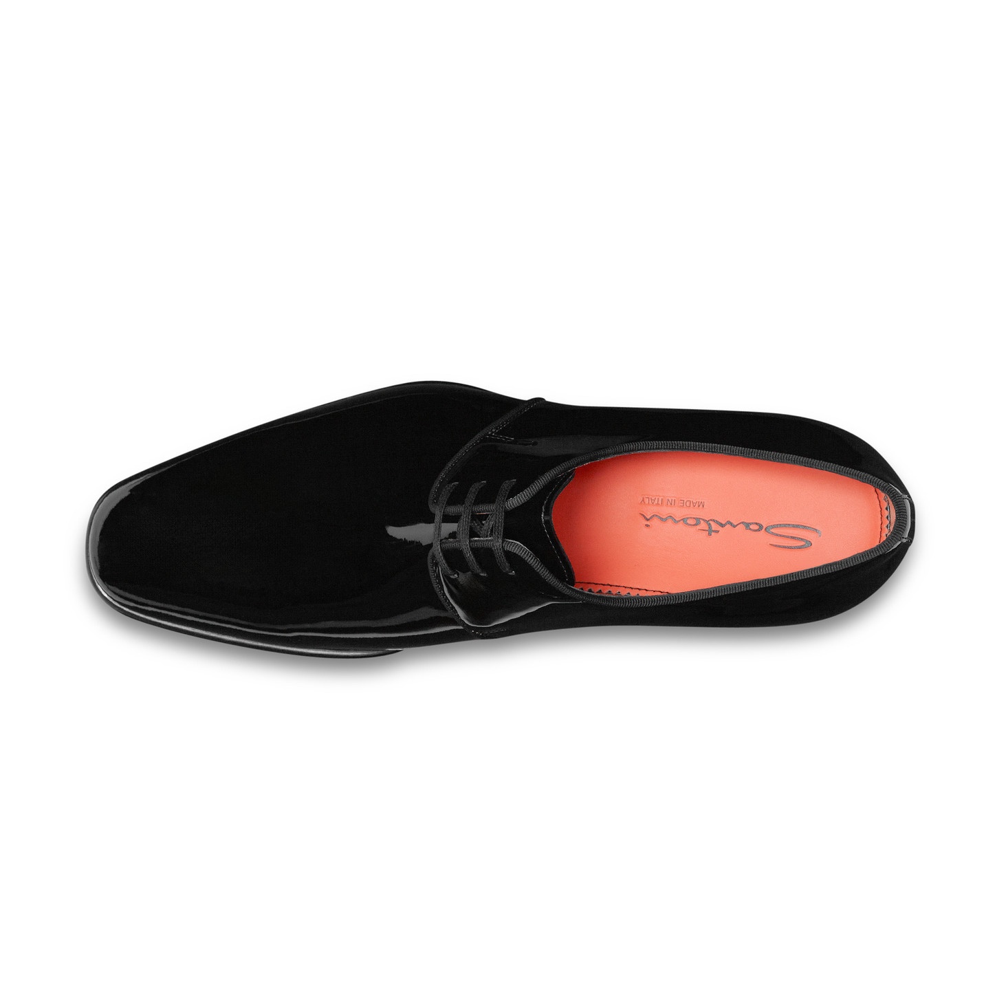 Men's black patent leather Derby shoe - 3