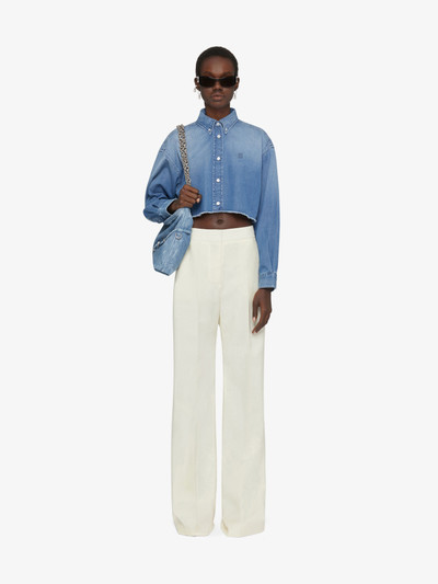 Givenchy CROPPED SHIRT IN DENIM outlook