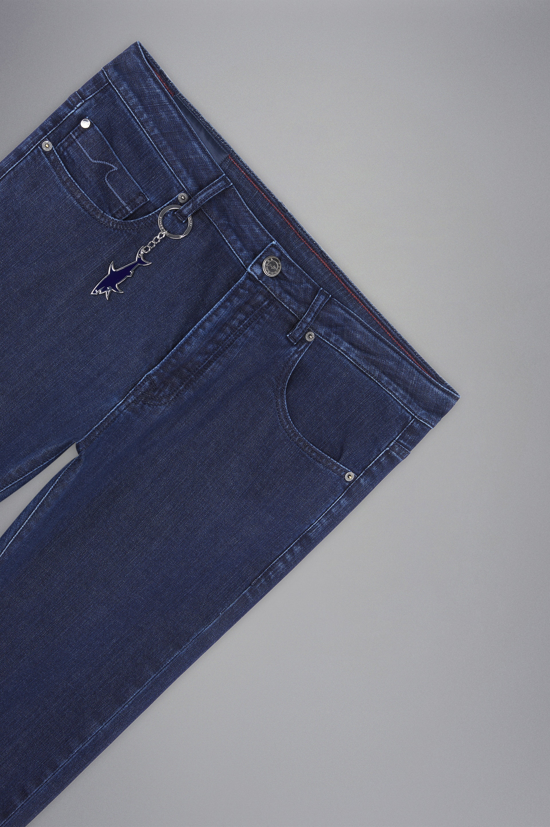 GIZA COTTON DENIM JEANS - 5