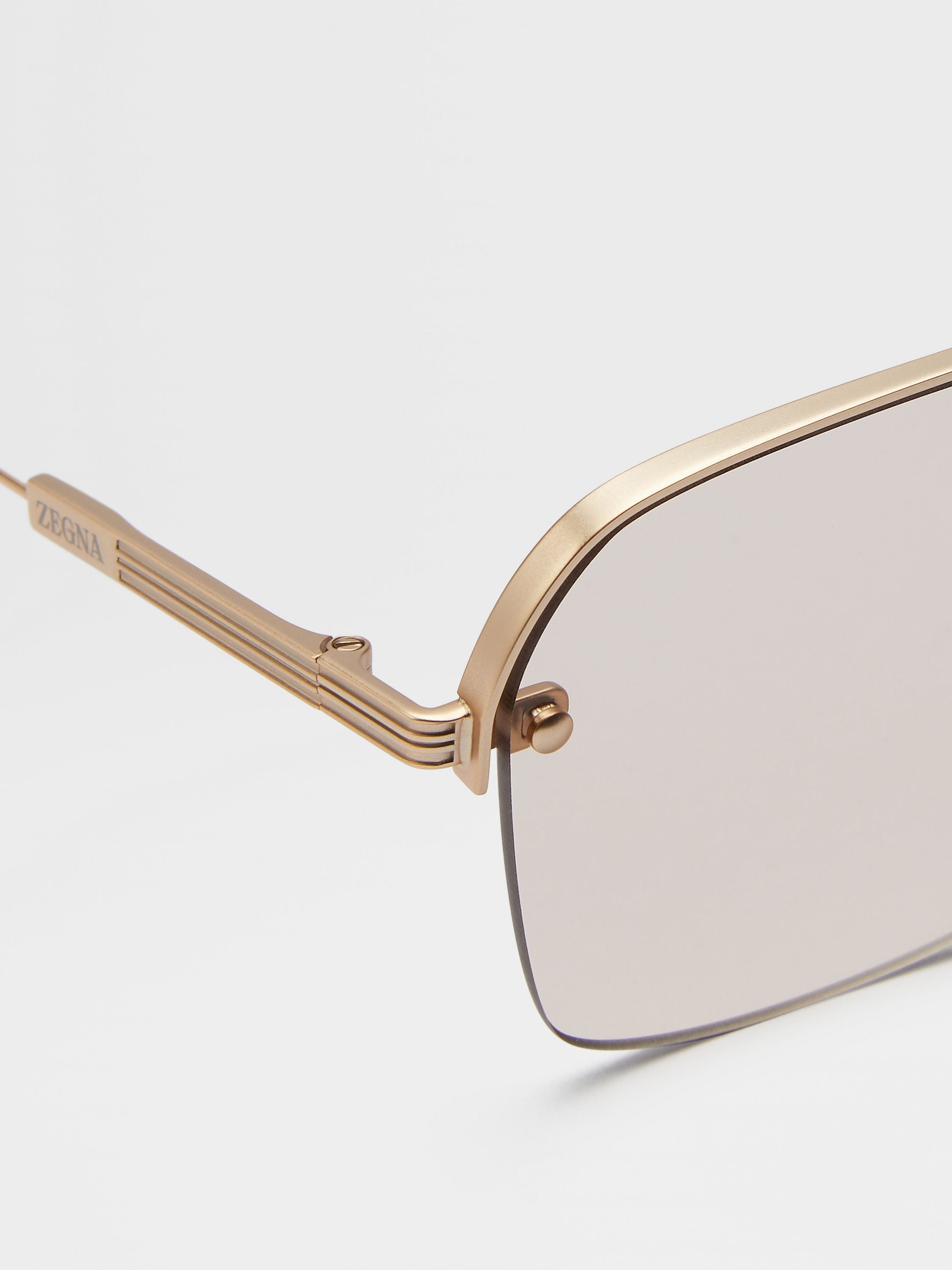 ROSE GOLD METAL SUNGLASSES - 2