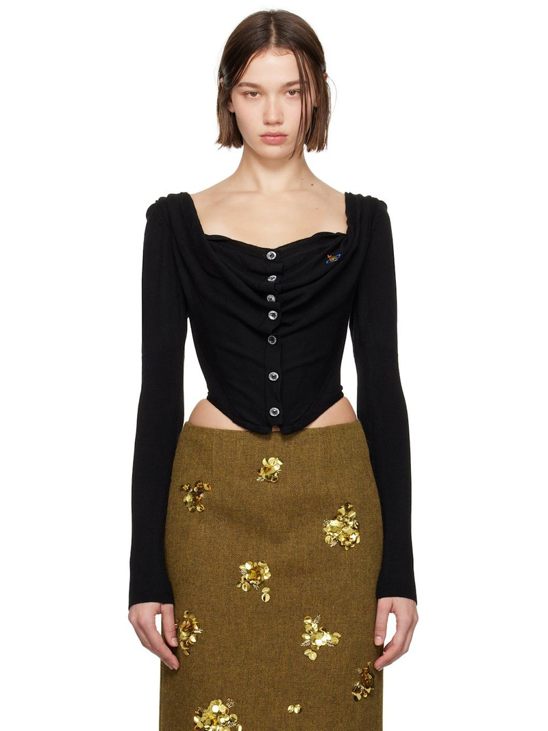 Black Bea Corset Cardi Blouse 1