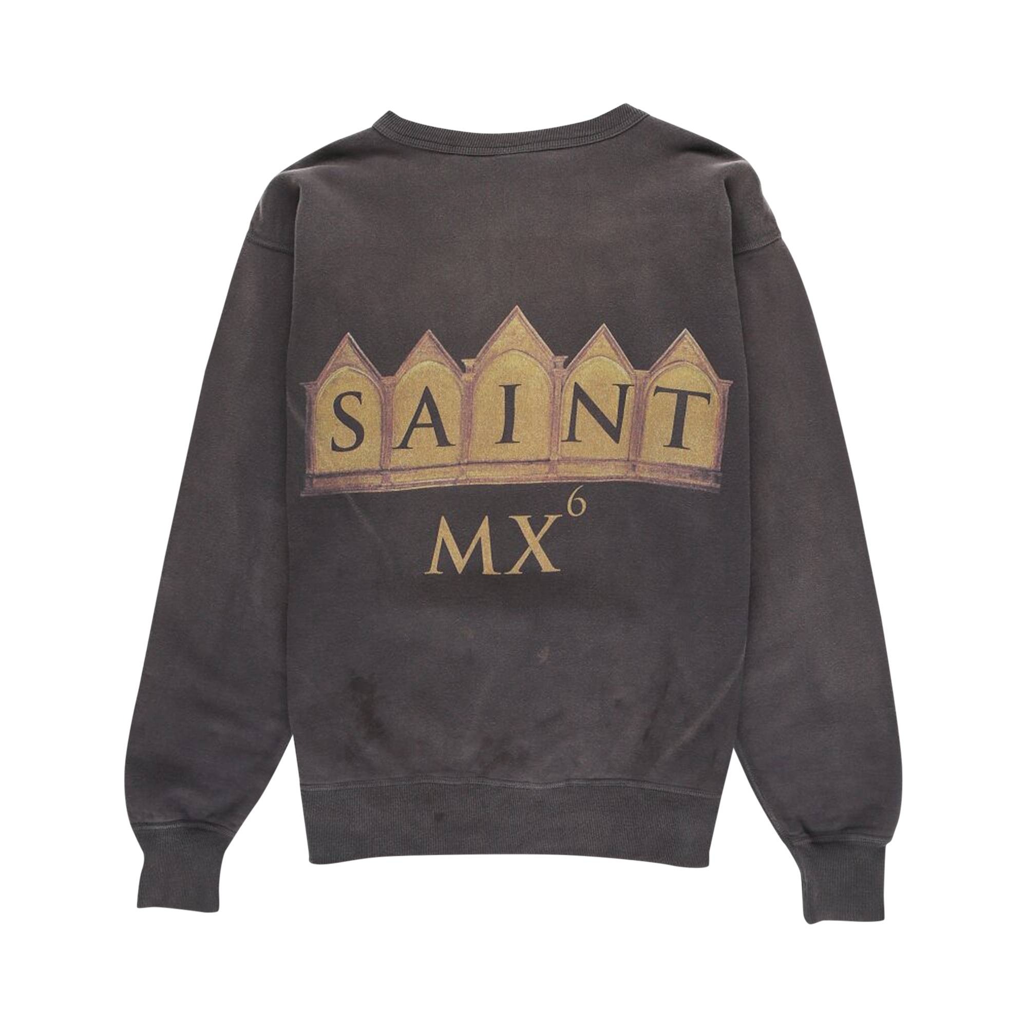 Saint Michael Face Crewneck 'Black' - 2