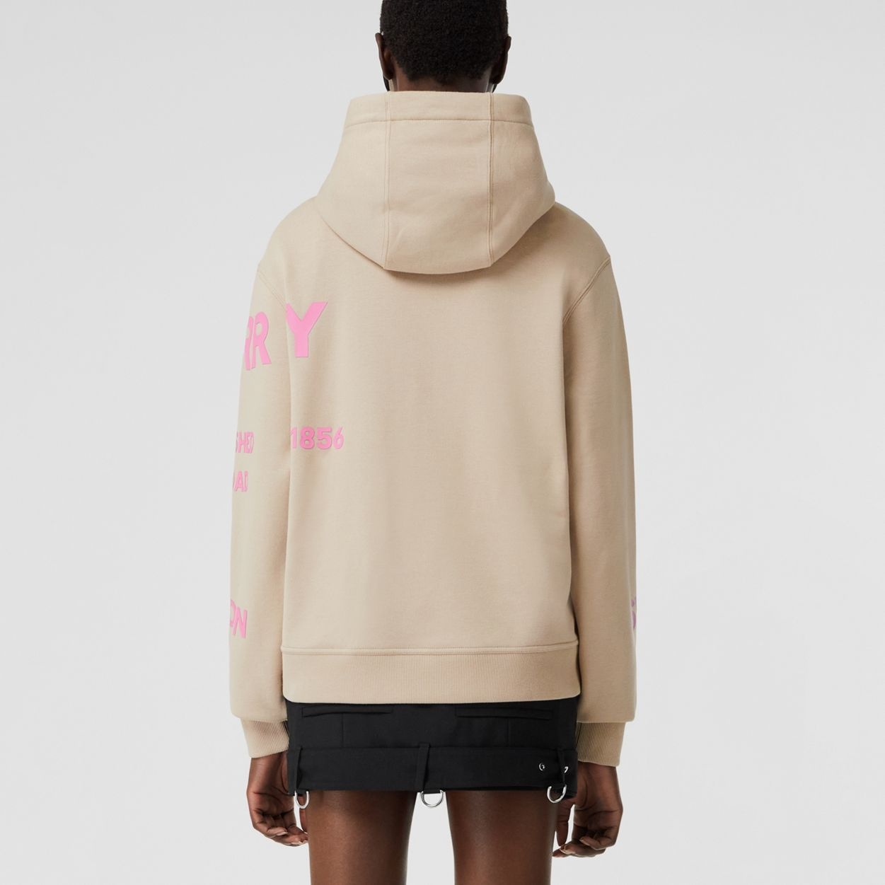 Horseferry Print Cotton Oversized Hoodie - 4