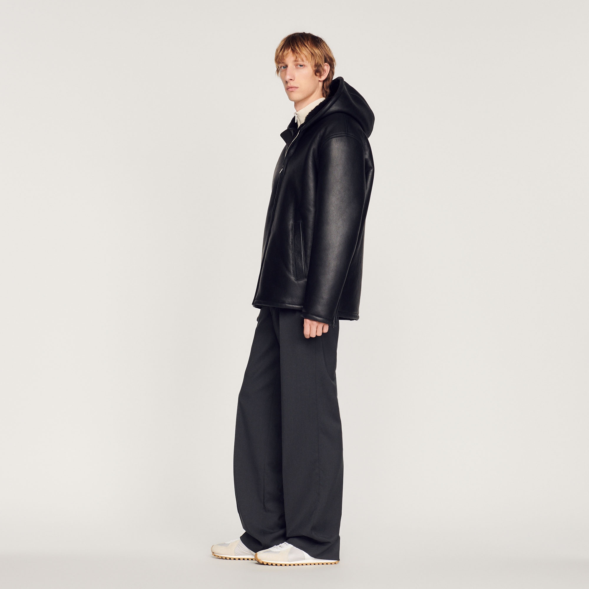 Hooded sheepskin jacket - 7