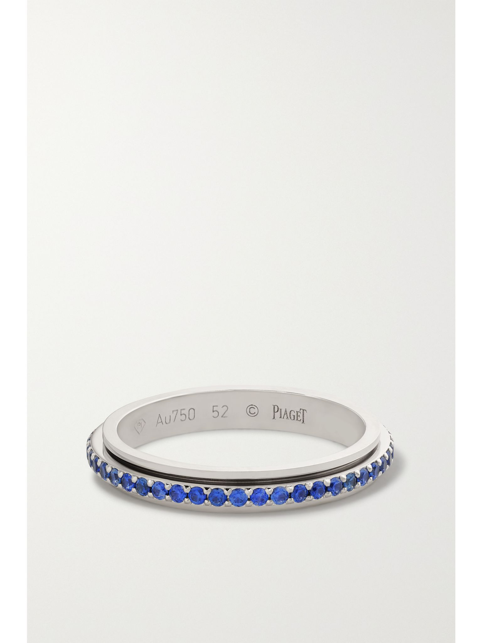 Possession 18-karat white gold, sapphire and diamond ring Blue - 3