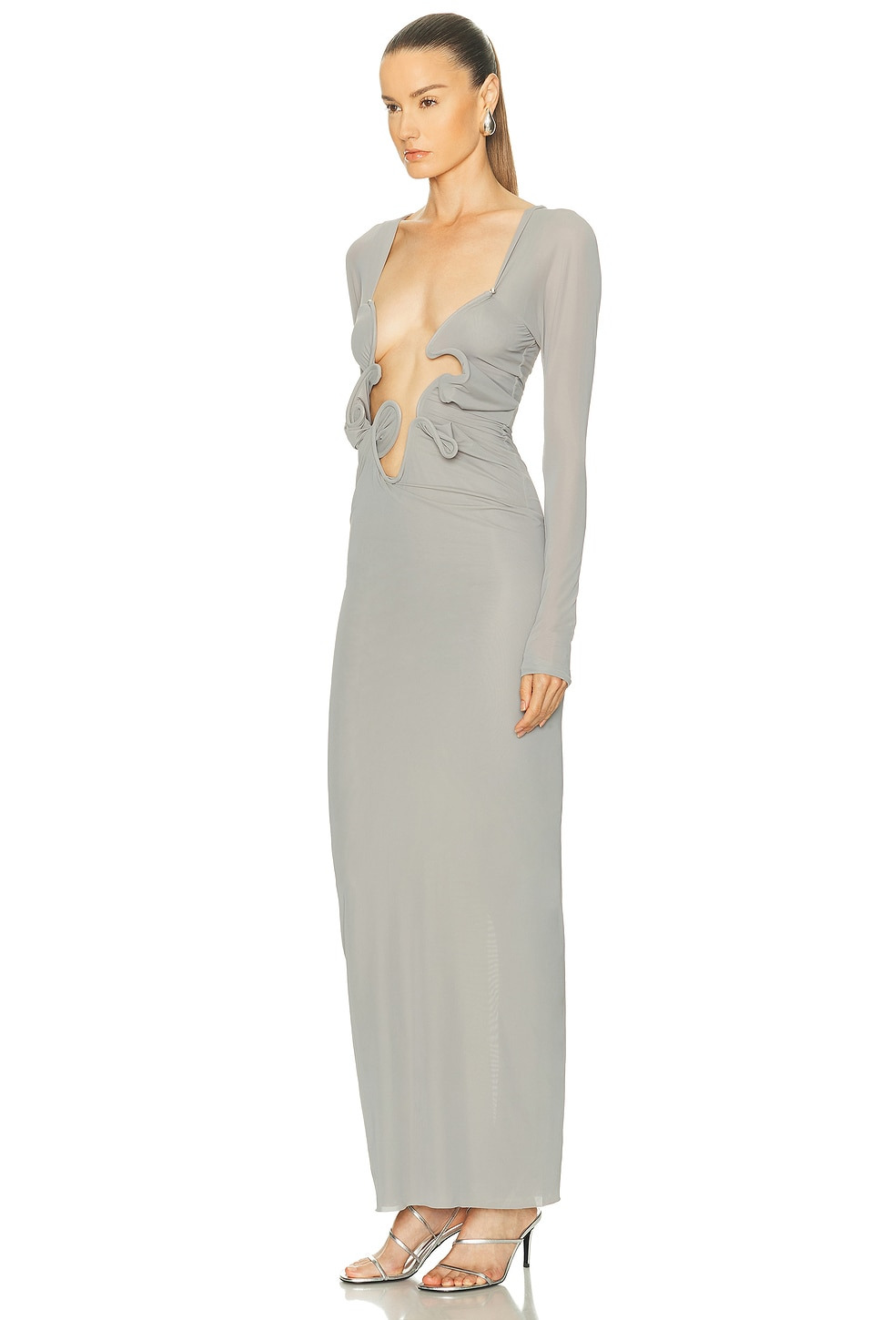 Molded Shawl Dress - 3