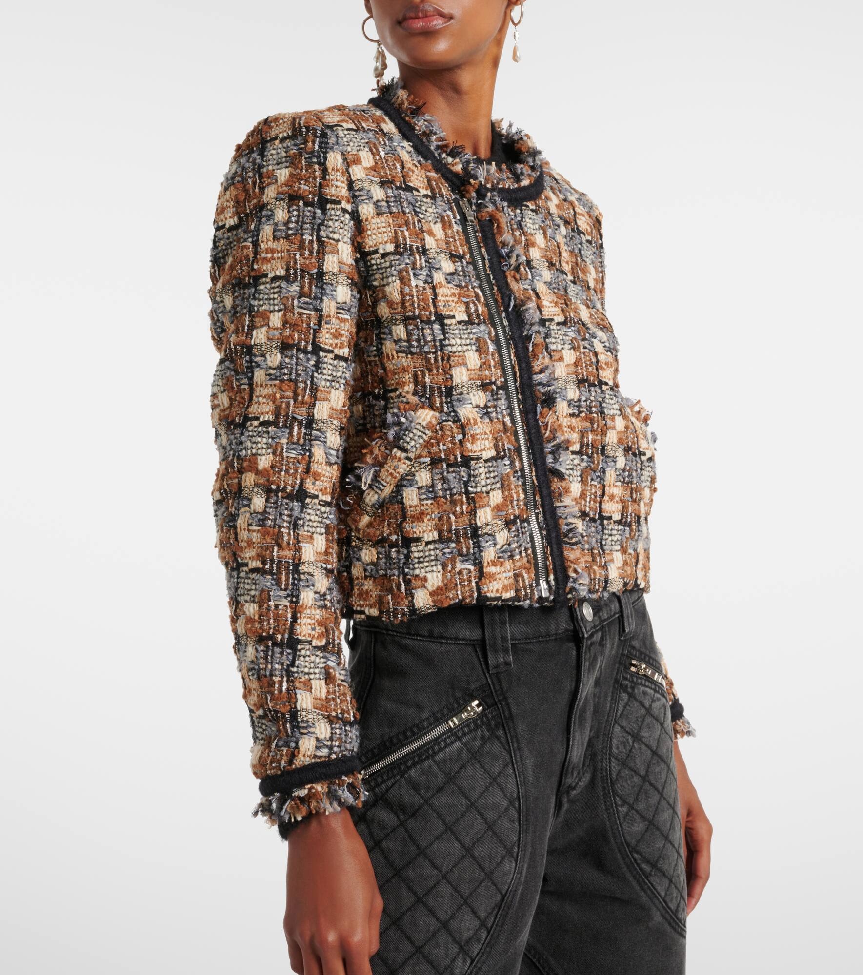Kerry cropped wool-blend jacket - 5