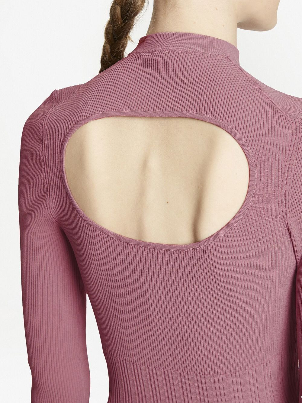 cut-out detail knitted top - 5