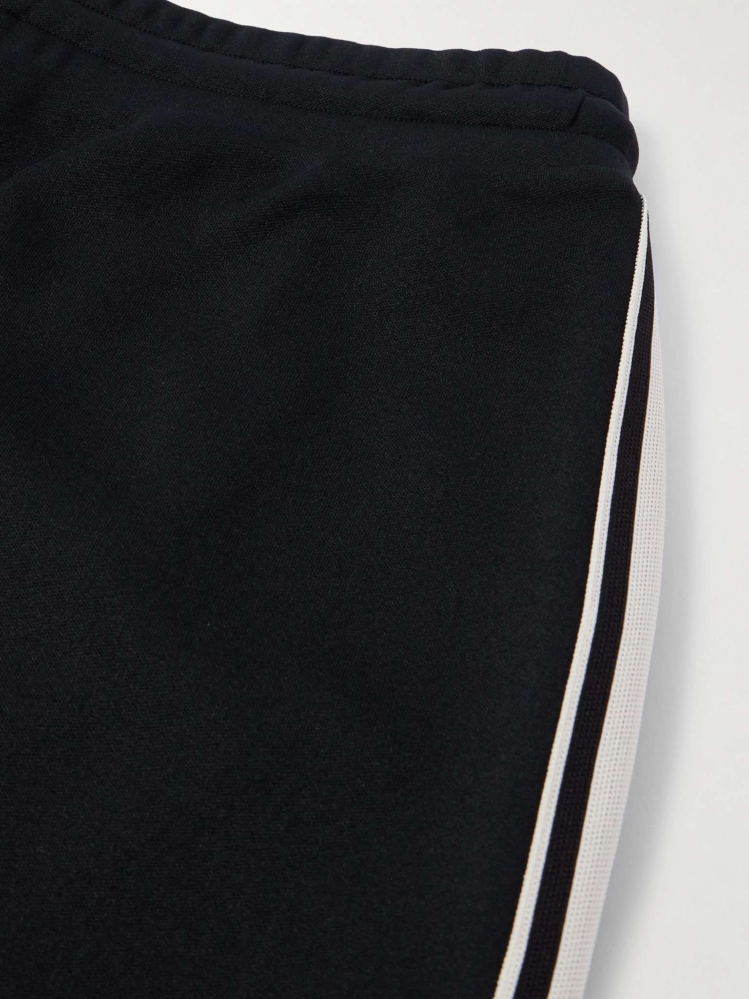 Straight-Leg Logo-Embroidered Striped Jersey Drawstring Shorts - 5