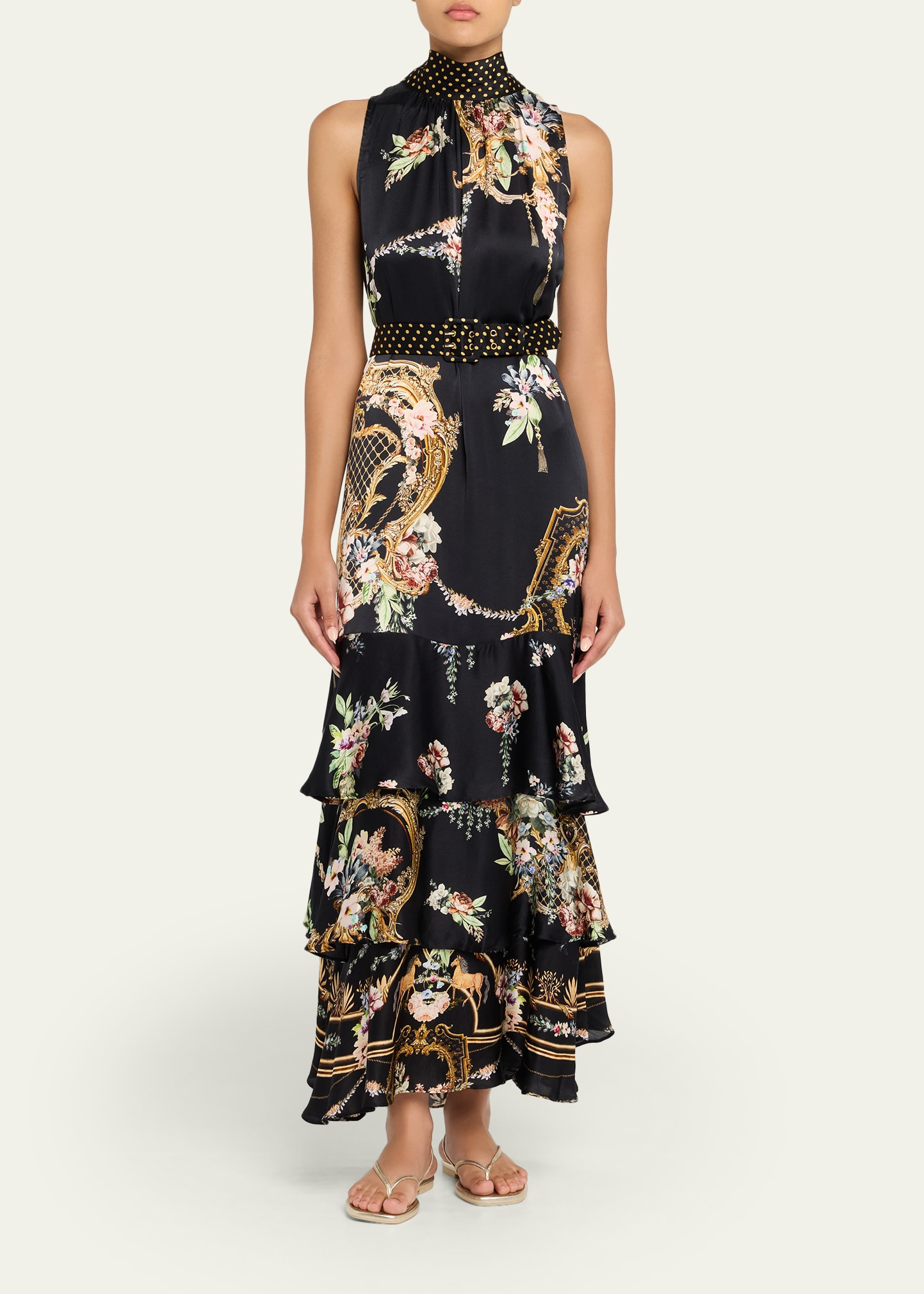 Noble Endeavours High-Neck Tiered Ruffle Dress - 2