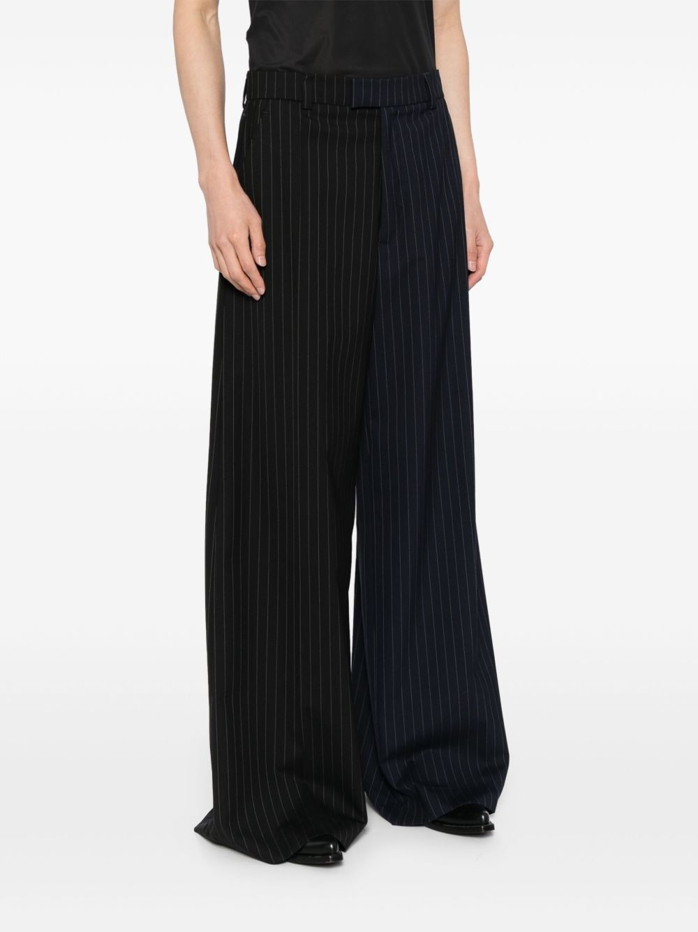 straight-leg wool trousers - 4