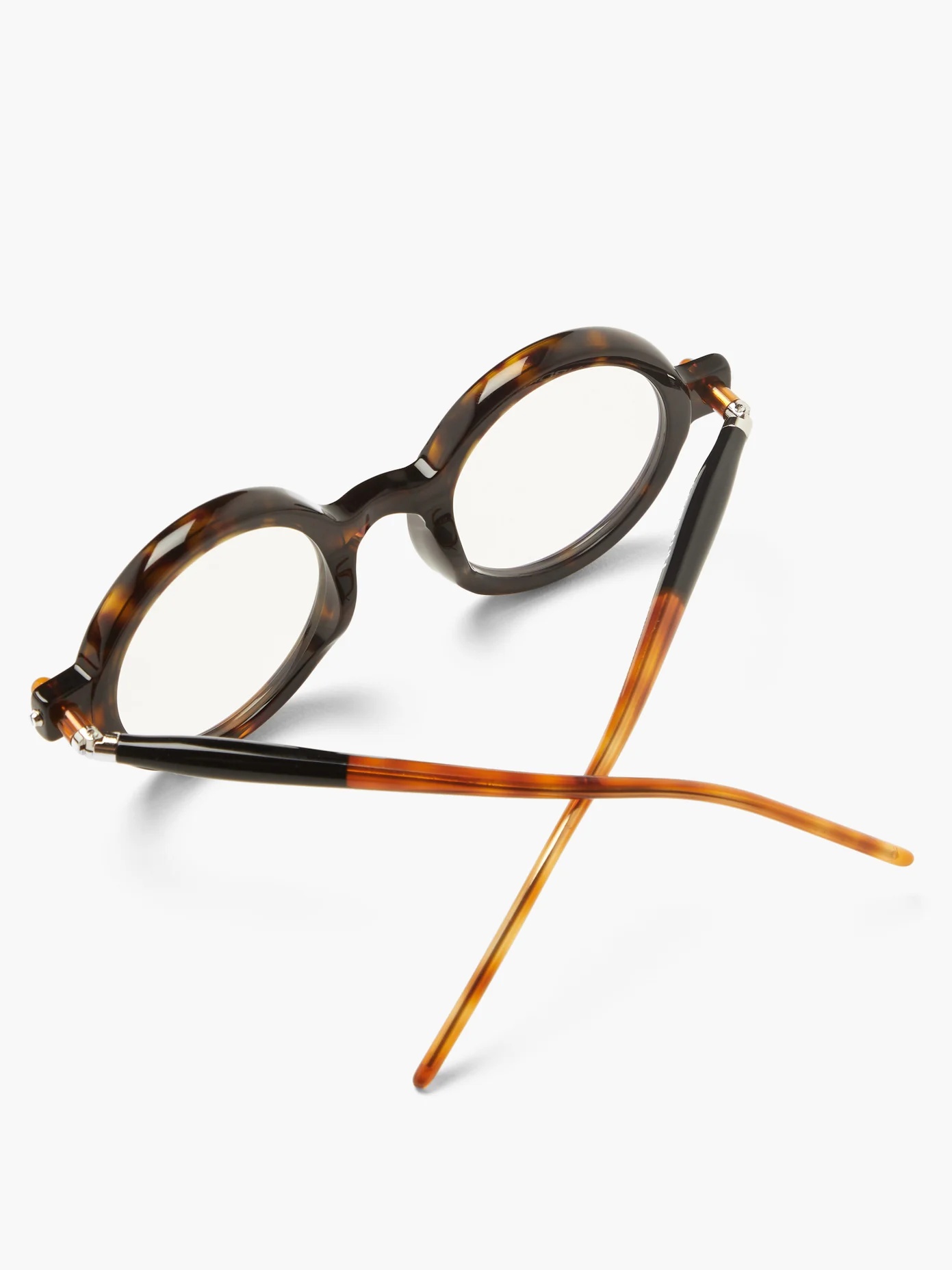 P1 round tortoiseshell-acetate glasses - 4