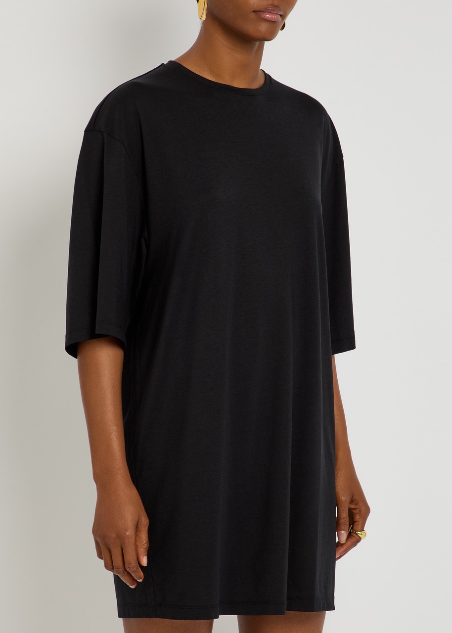 Toteme Lyocell-blend Mini T-shirt Dress - 2