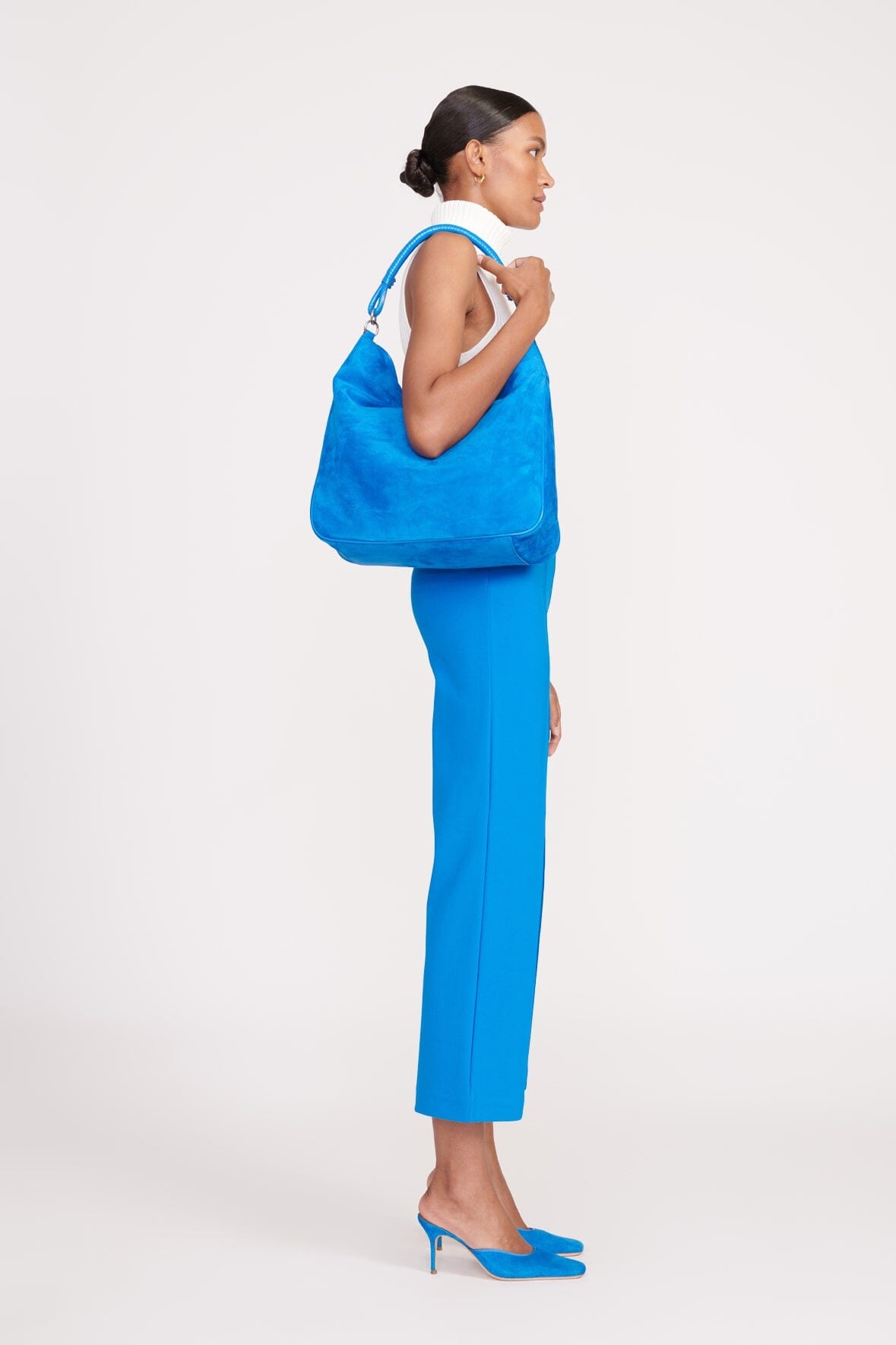 STAUD PERRY HOBO BAG DIRECTOR BLUE - 6