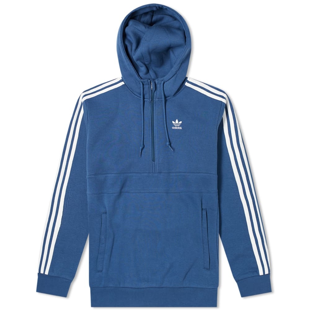 Adidas 3-Stripe Half Zip Hoody - 1