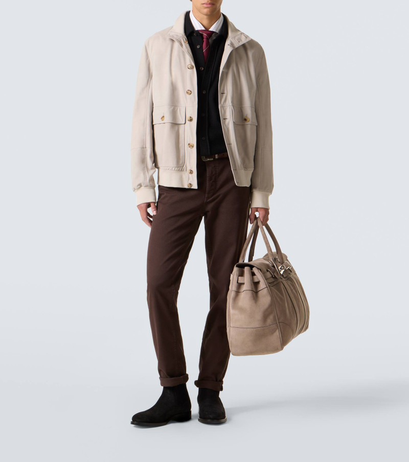 Brunello Cucinelli Wool, cashmere, and silk polo sweater outlook