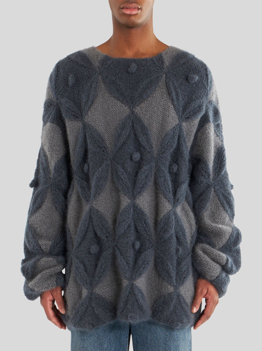 OVERSIZE JUMPER WITH GEOMETRIC PATTERN - 2
