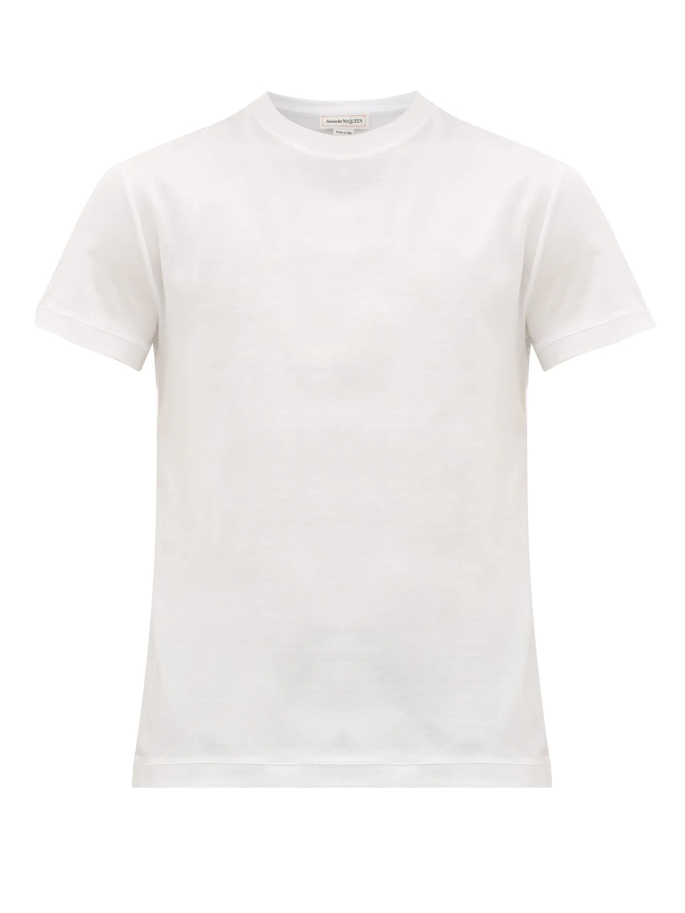 Logo-embroidered cotton T-shirt - 1