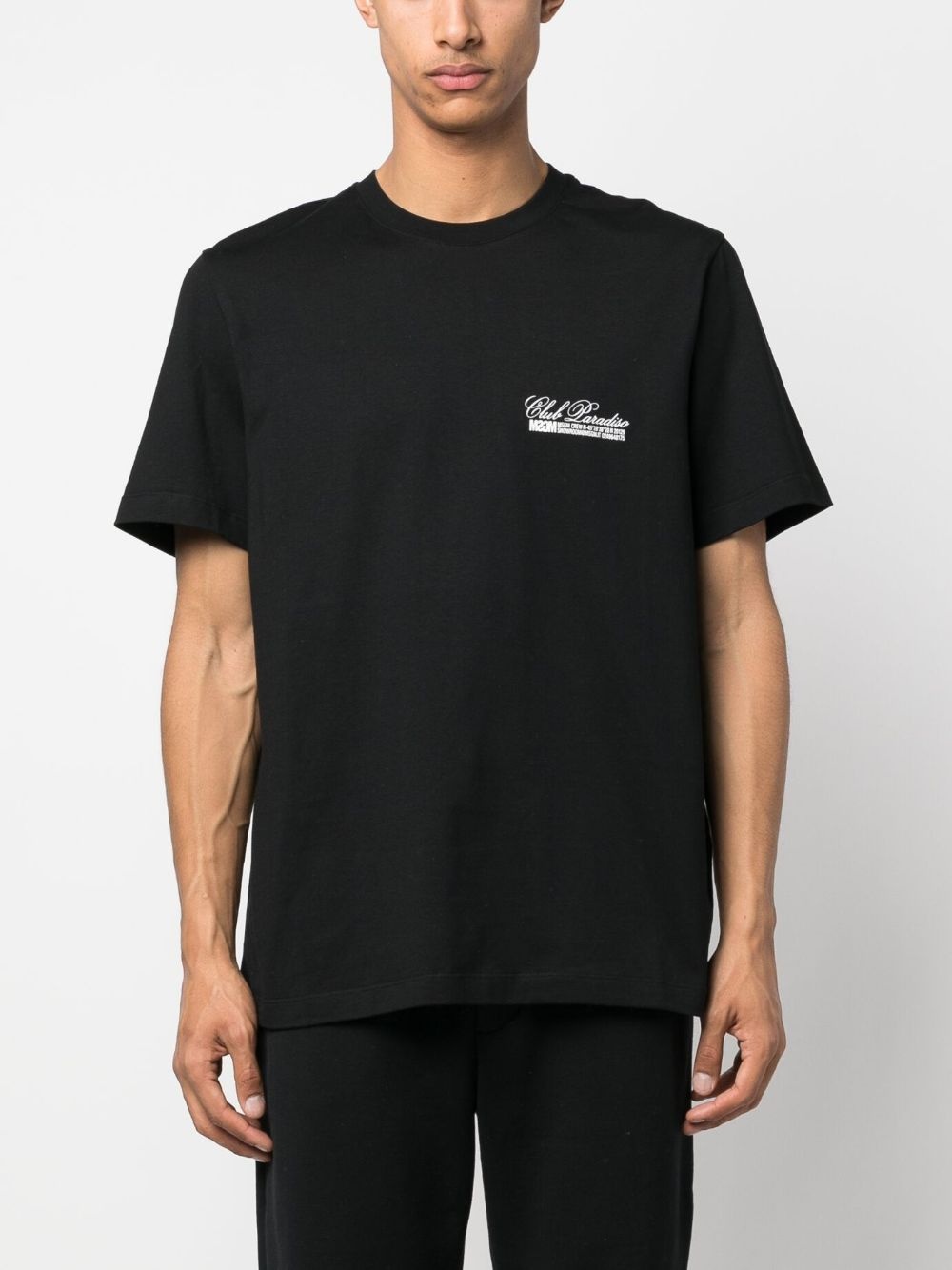 logo-print cotton T-shirt - 3