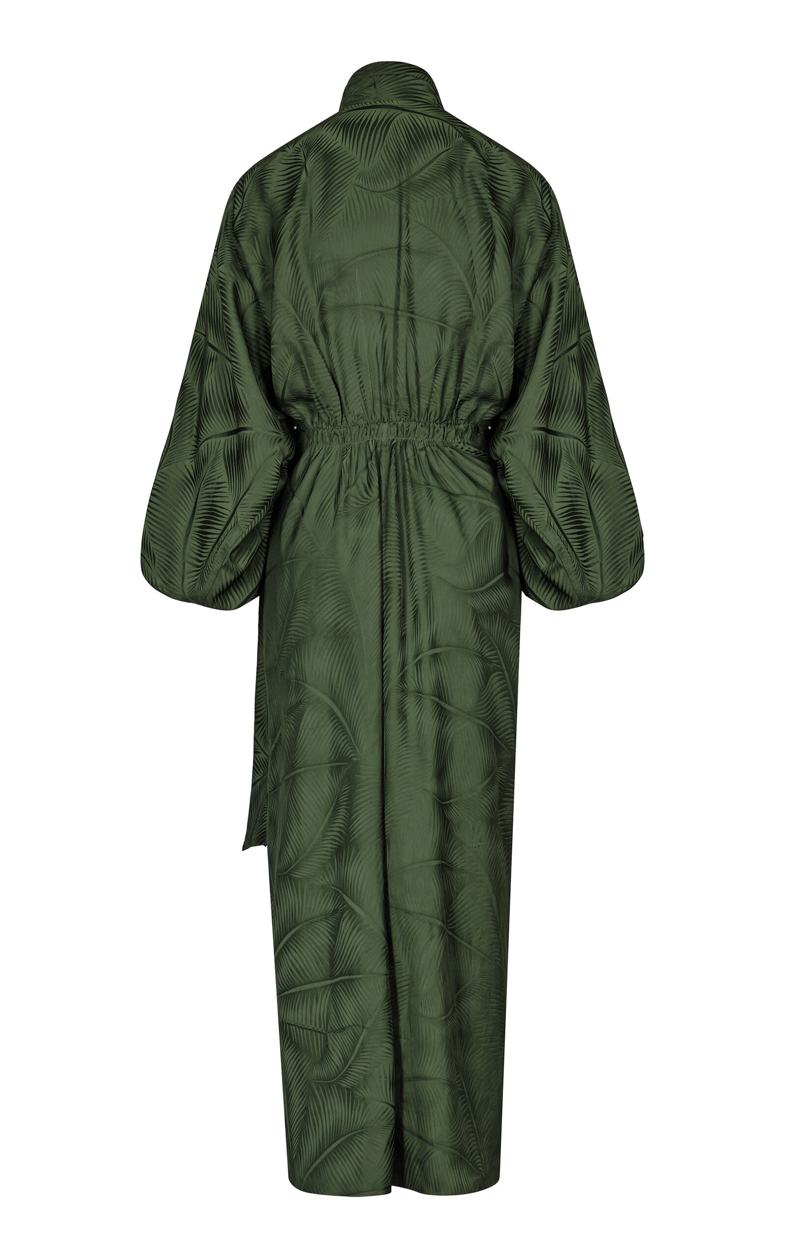 Jacquard Sin Fin Wrap Dress dark green - 5