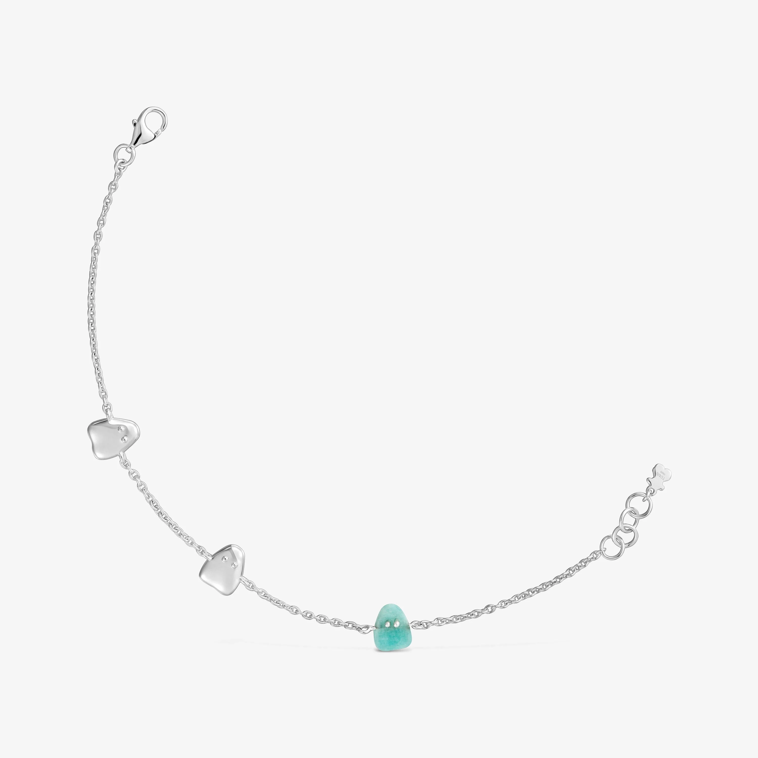 Silver and amazonite Bracelet TOUS Boo - 1
