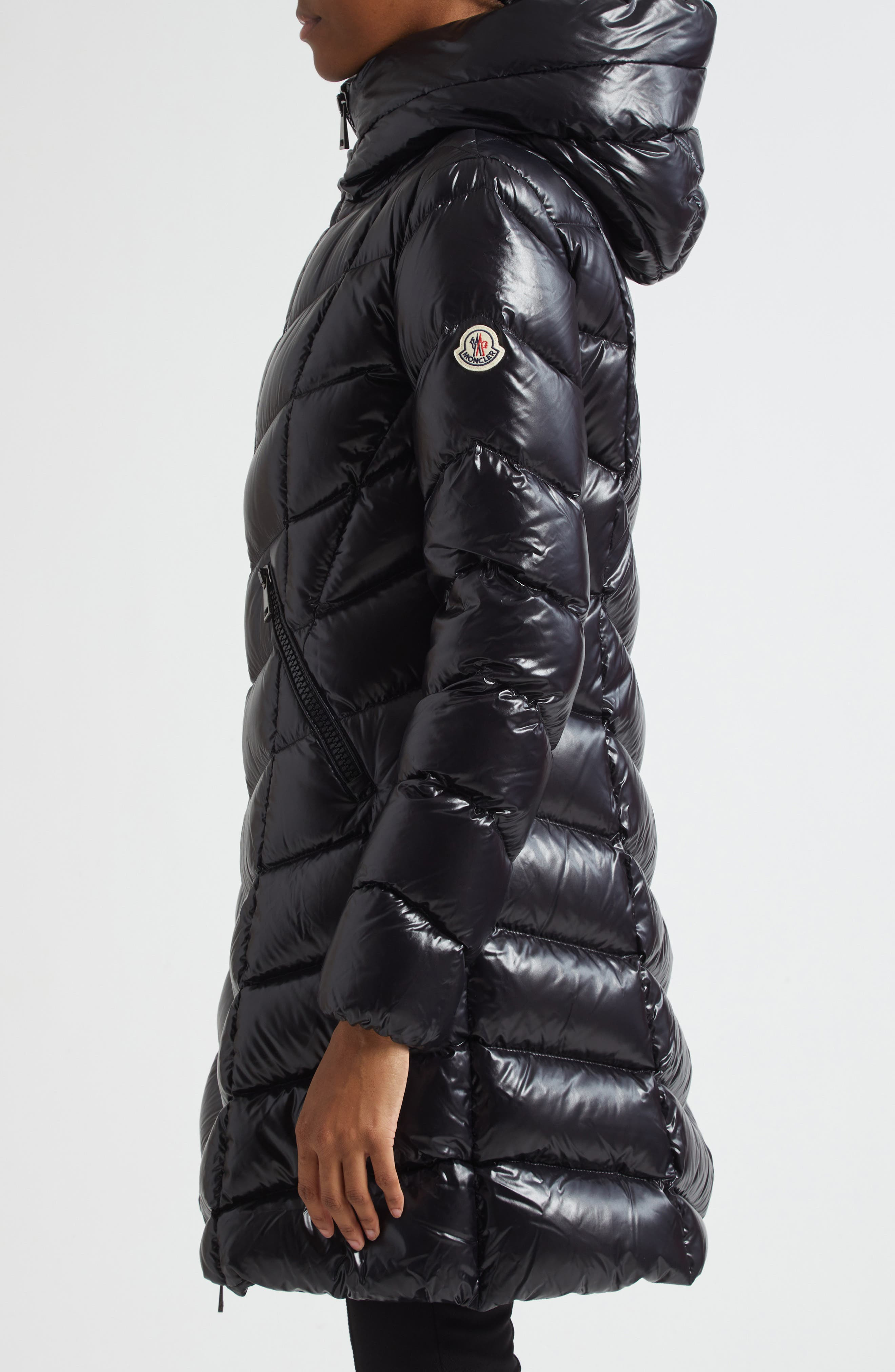 Moncler Marus Quilted Down Puffer Coat in Black at Nordstrom - 3