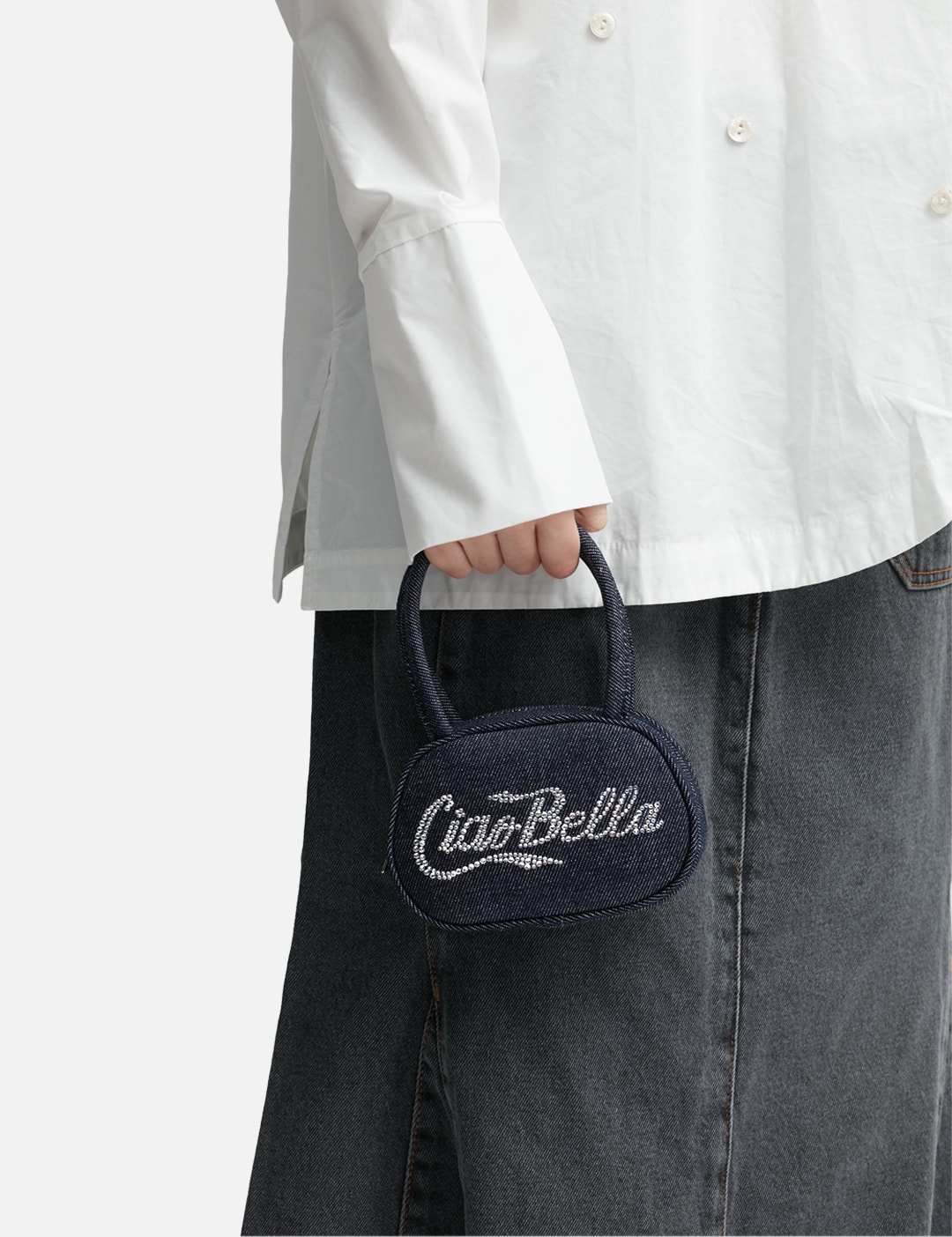 Superamini Bella denim shoulder bag - 9